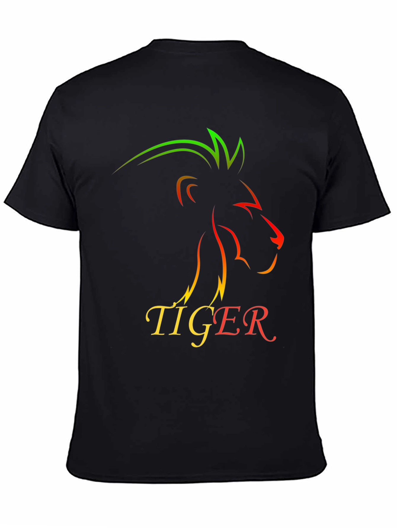 Lion Tiger Graphic Print T-Shirt - Stylish Mens Tee