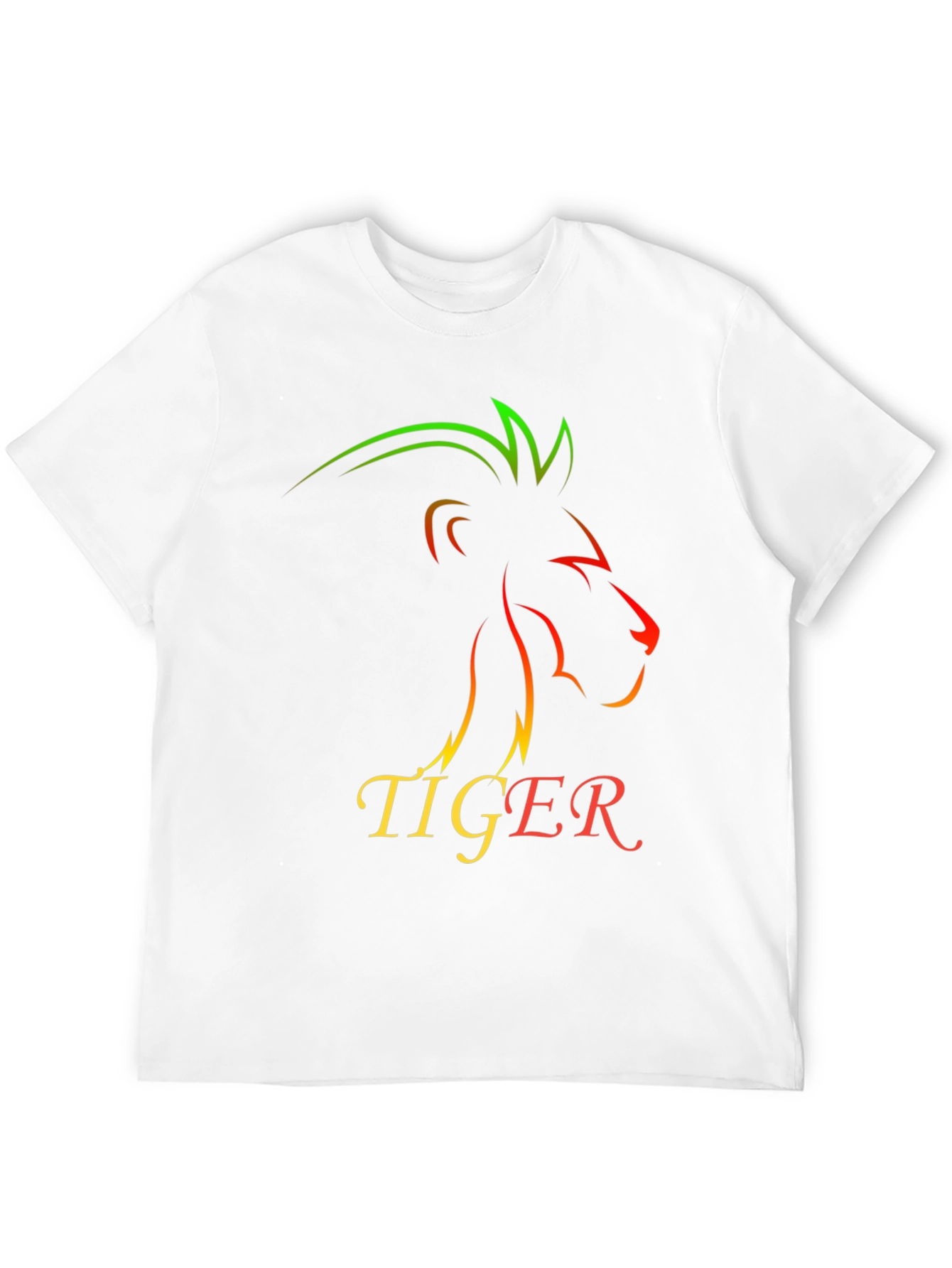 Lion Tiger Graphic Print T-Shirt - Stylish Mens Tee