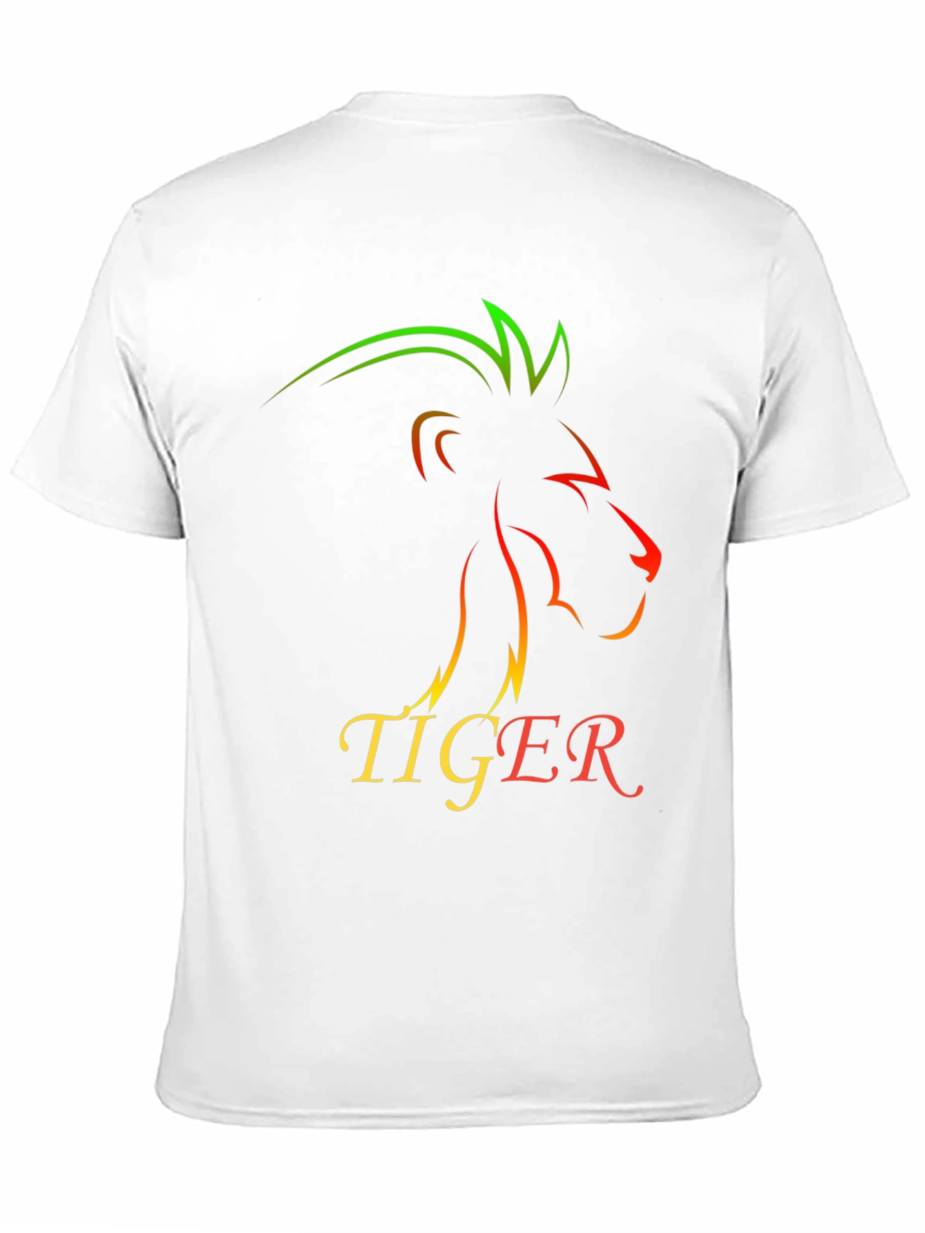 Lion Tiger Graphic Print T-Shirt - Stylish Mens Tee
