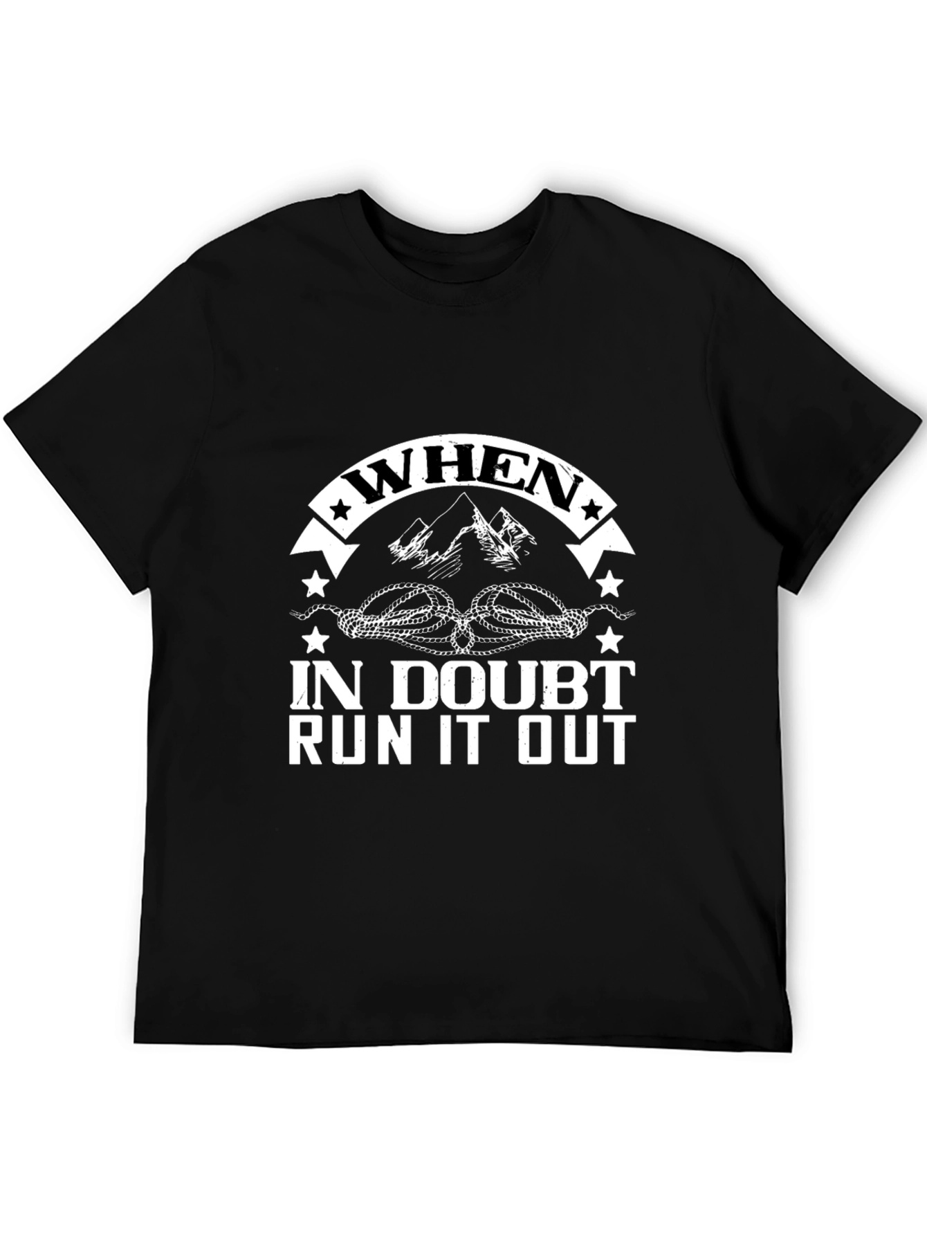 When in Doubt Run it Out Graphic Tee