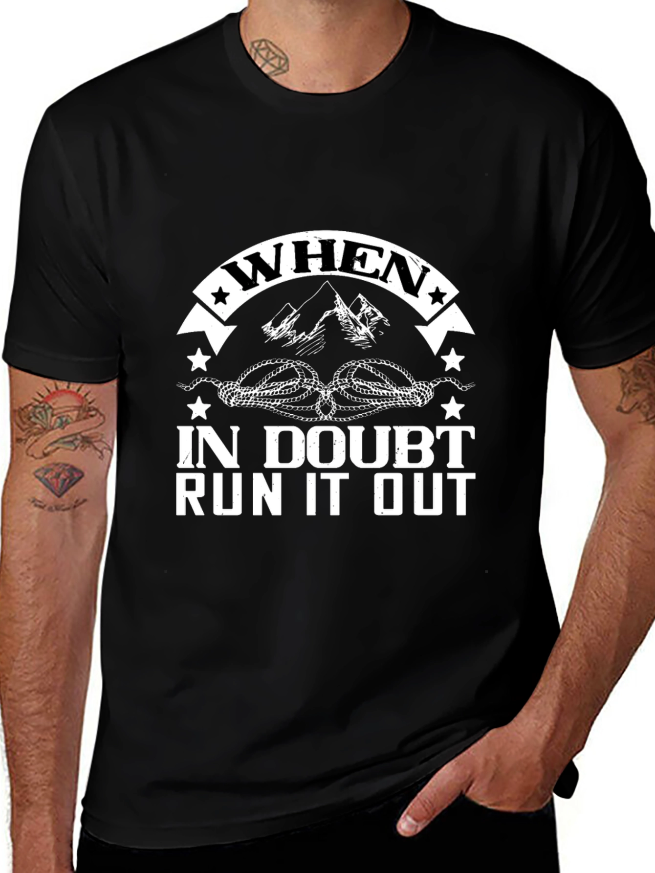 When in Doubt Run it Out Graphic Tee