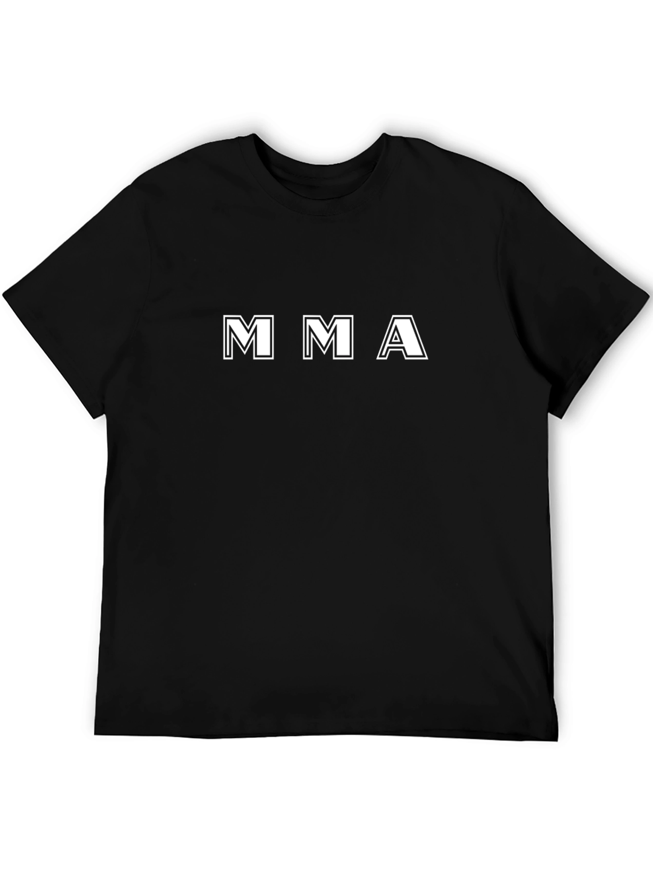 MMA Graphic Print Black T-Shirt