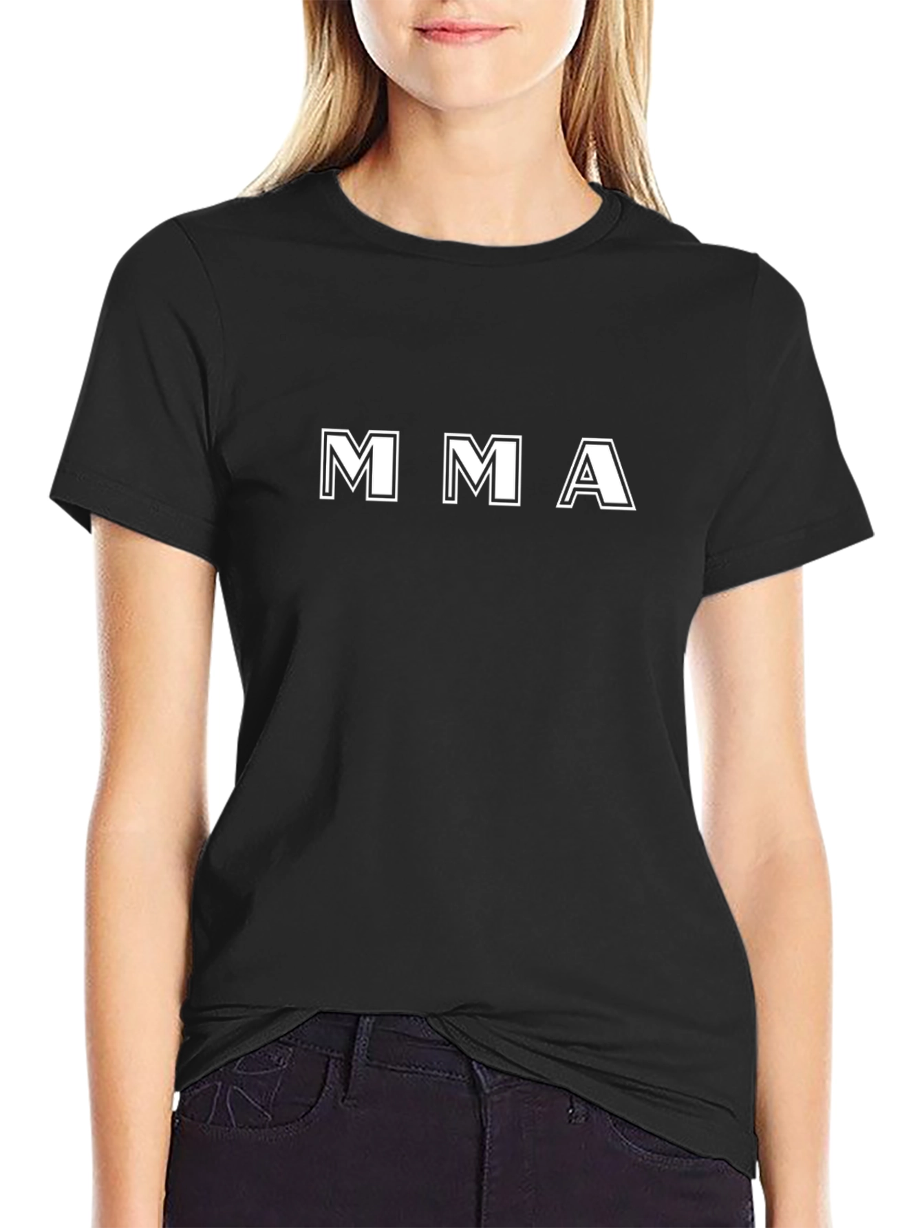 MMA Graphic Print Black T-Shirt