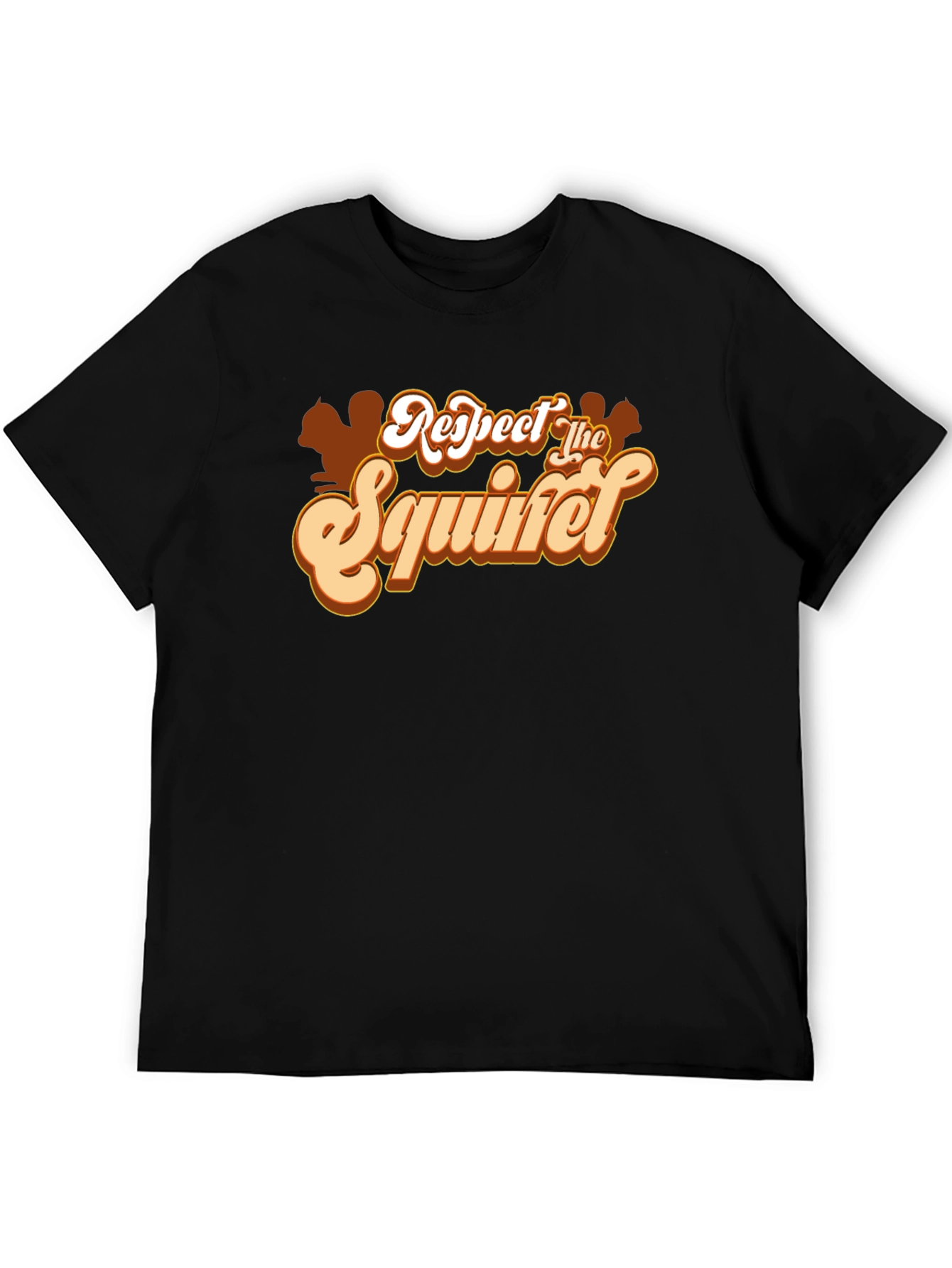 Respect The Squirrel T-Shirt Black