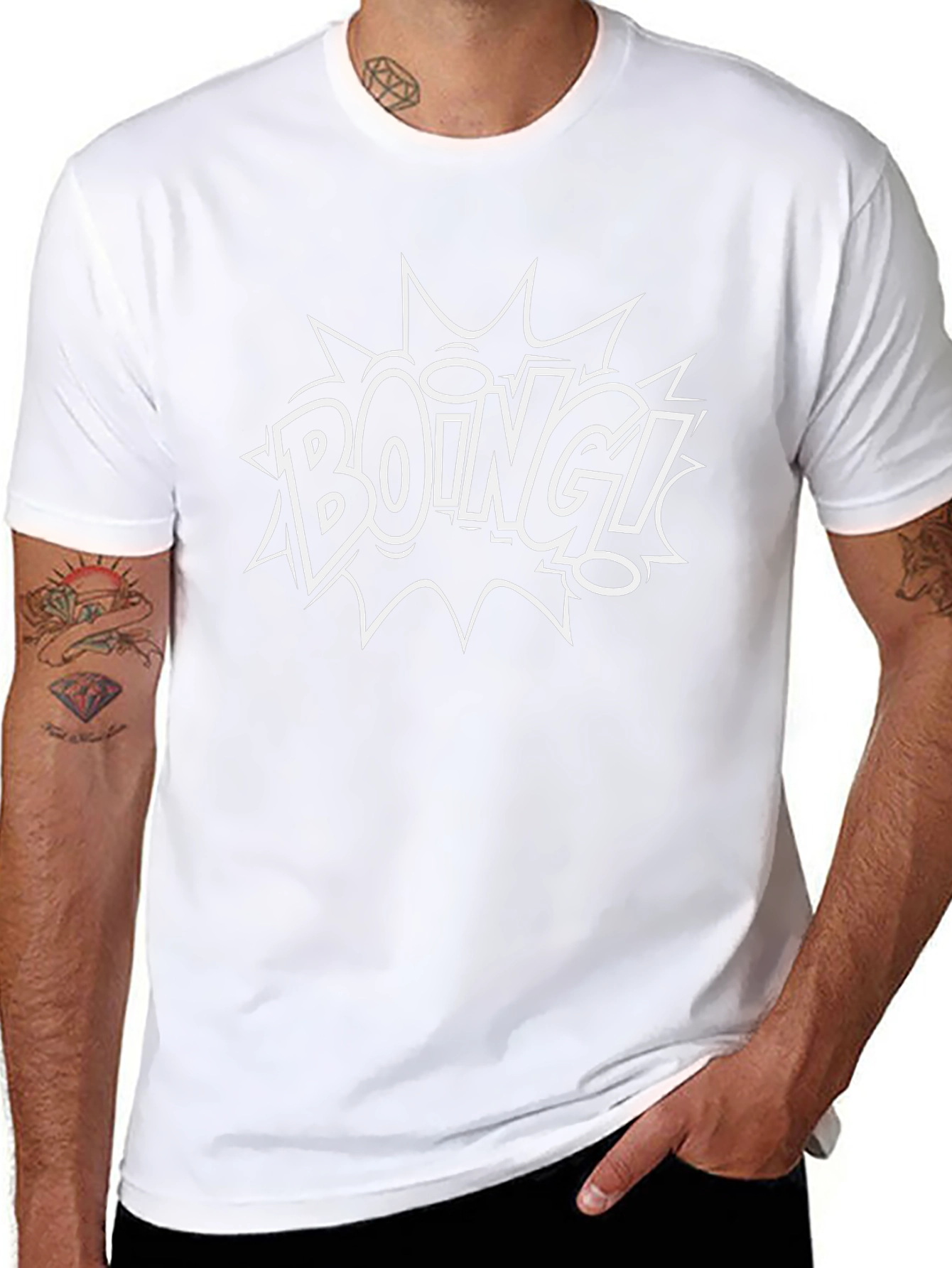 Boing! Graphic Print Black T-Shirt