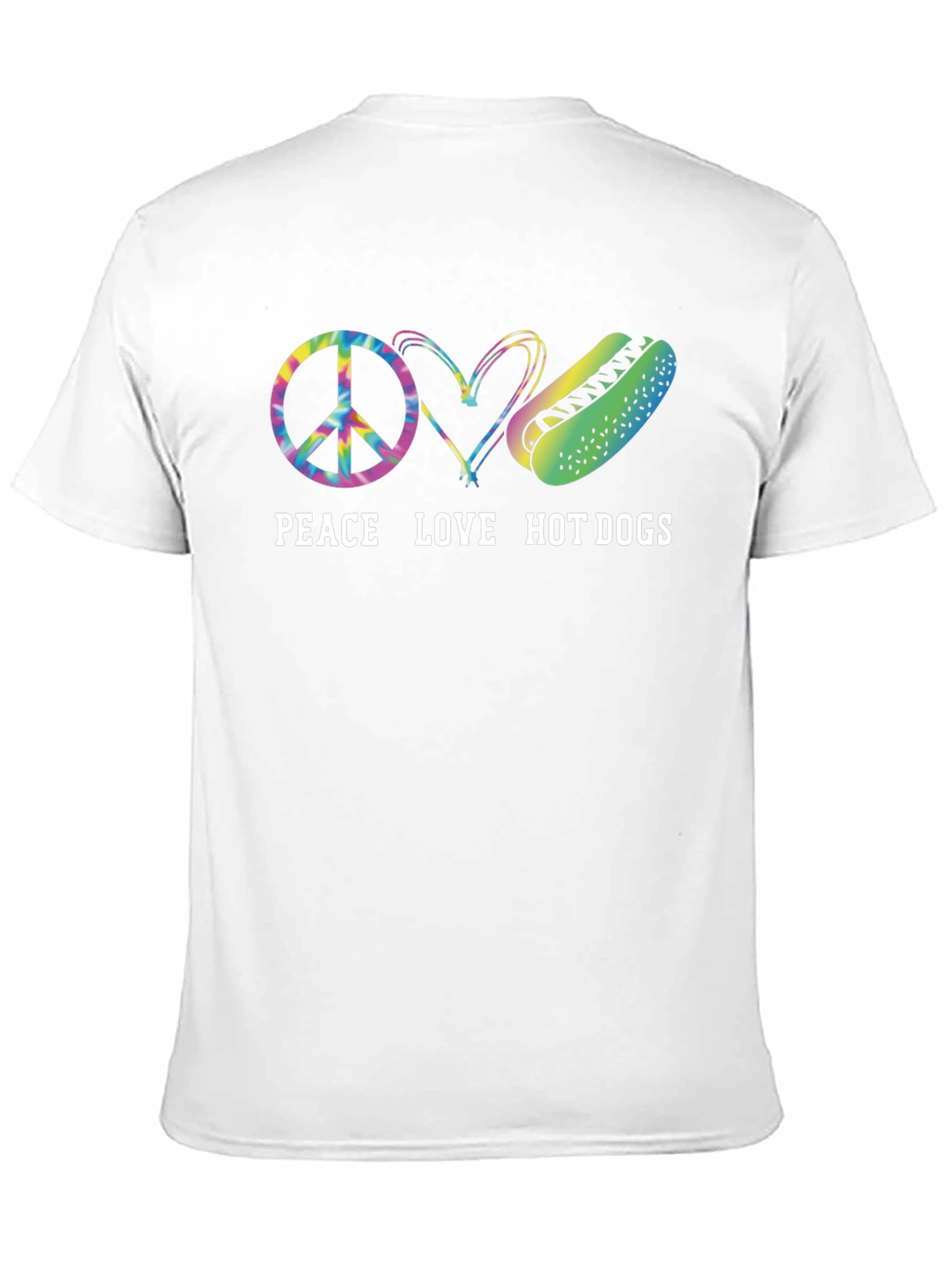 Peace Love Hot Dogs Graphic Tee