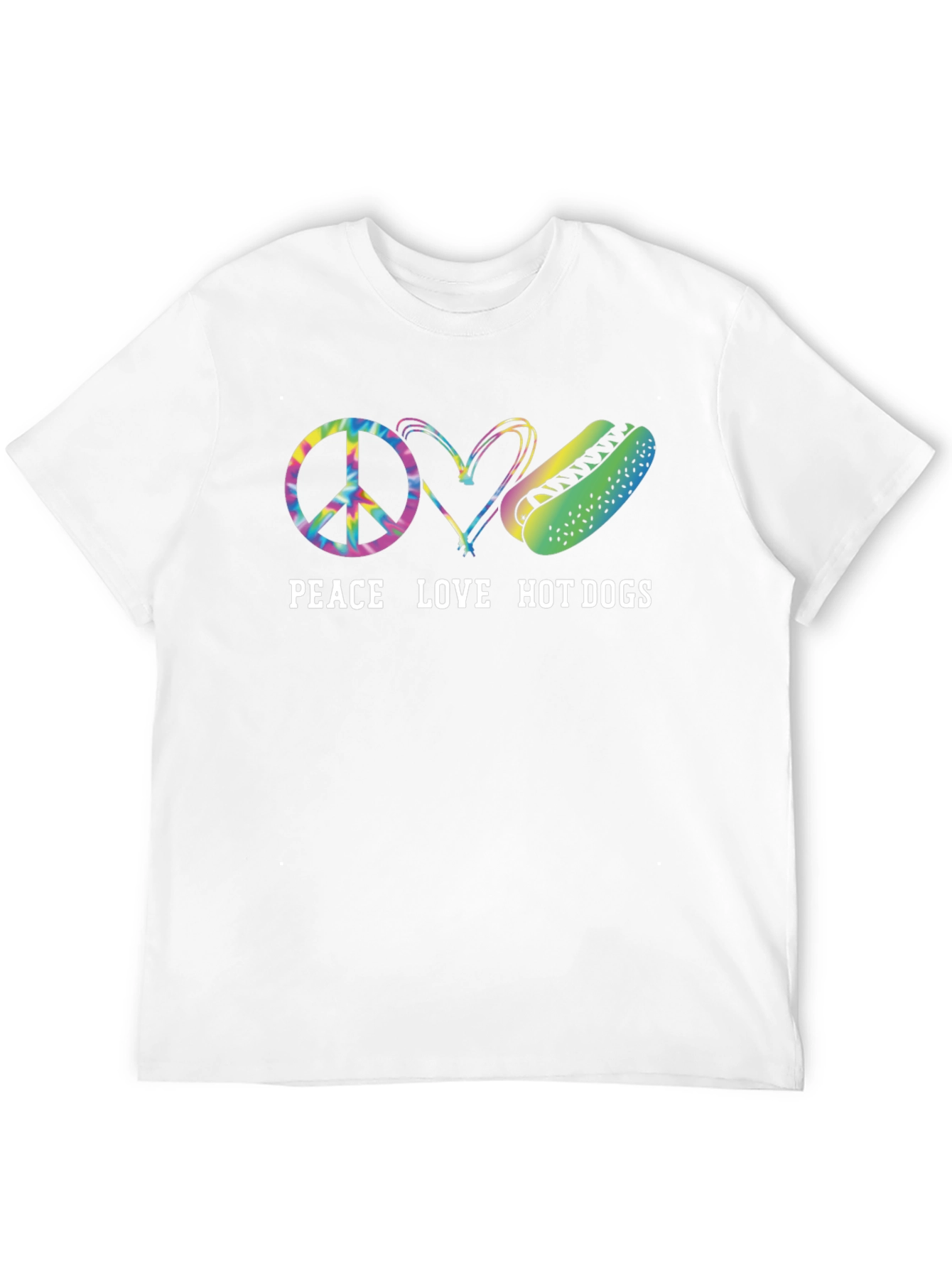 Peace Love Hot Dogs Graphic Tee