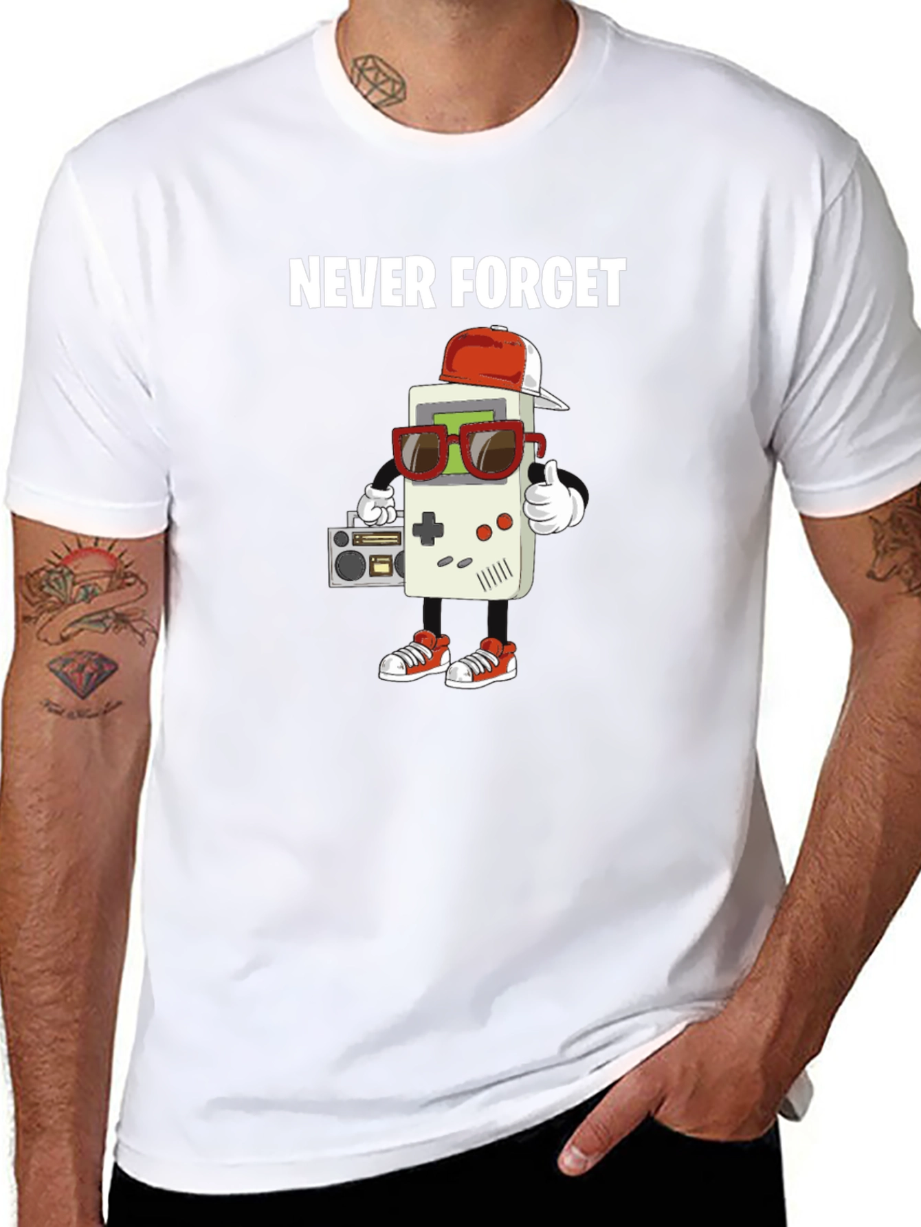Retro Gamer T-Shirt - Never Forget