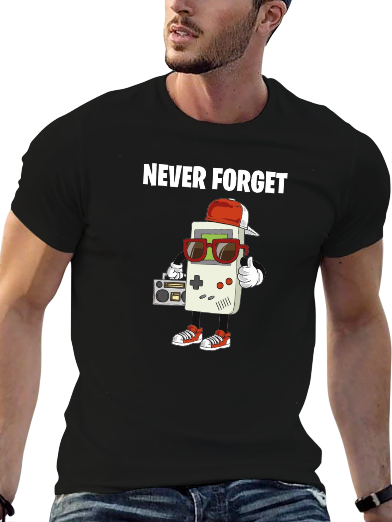 Retro Gamer T-Shirt - Never Forget