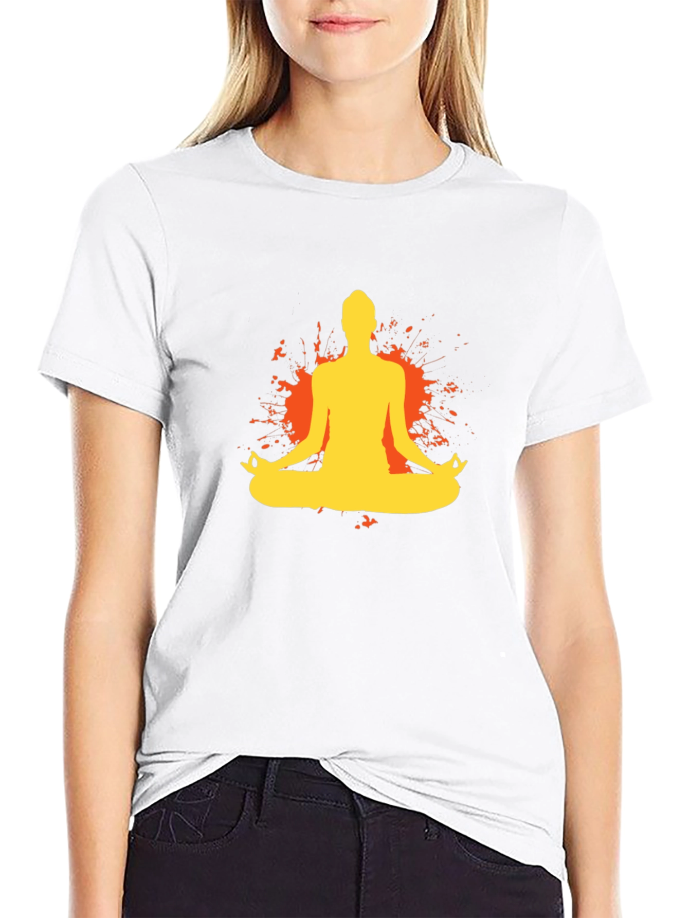 Yoga Meditation T-Shirt - Black Tee