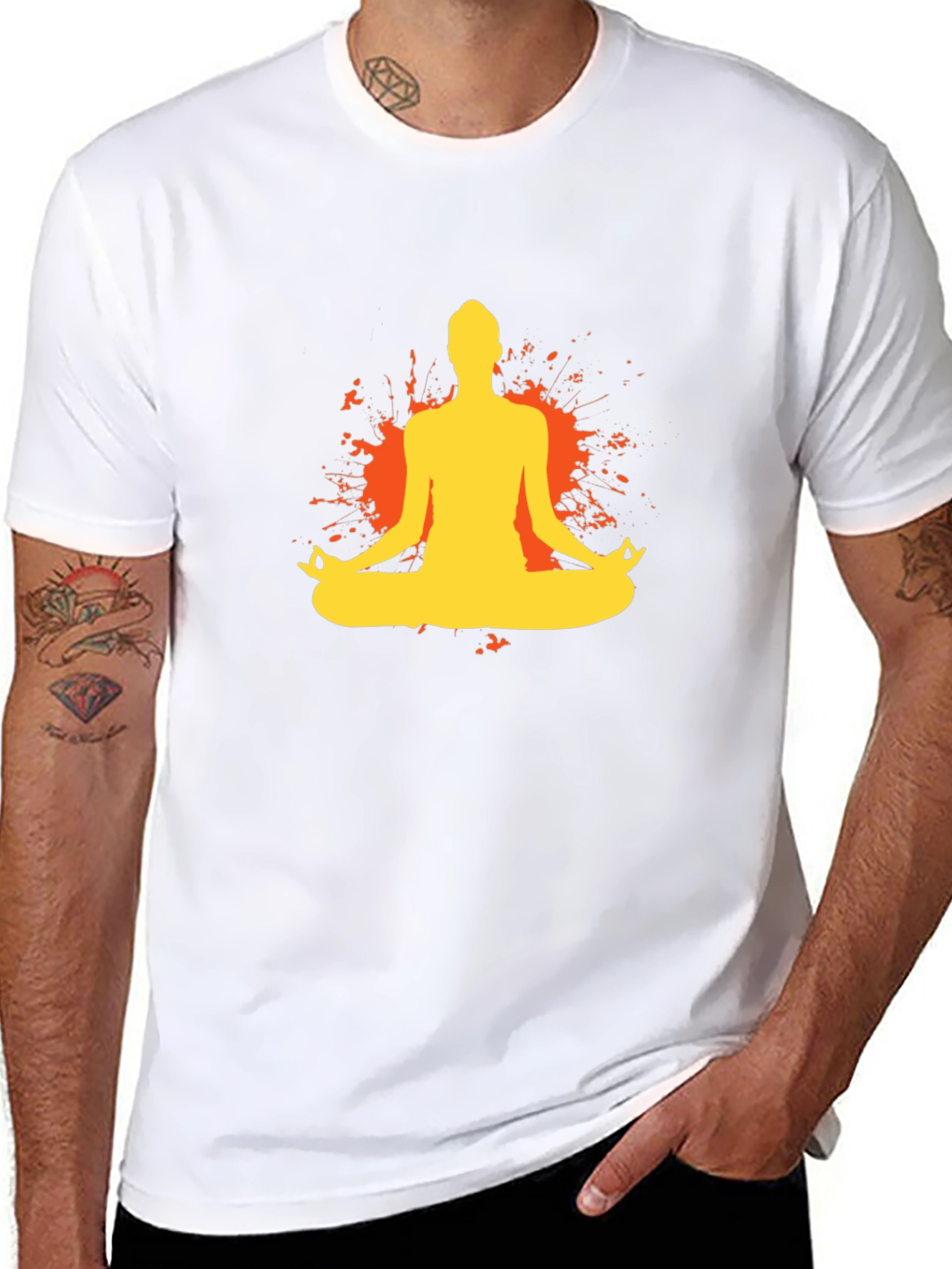 Yoga Meditation T-Shirt - Black Tee