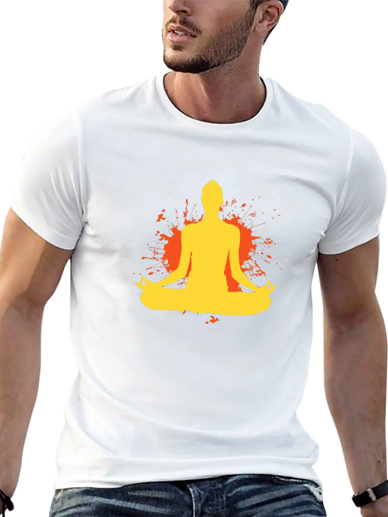Yoga Meditation T-Shirt - Black Tee