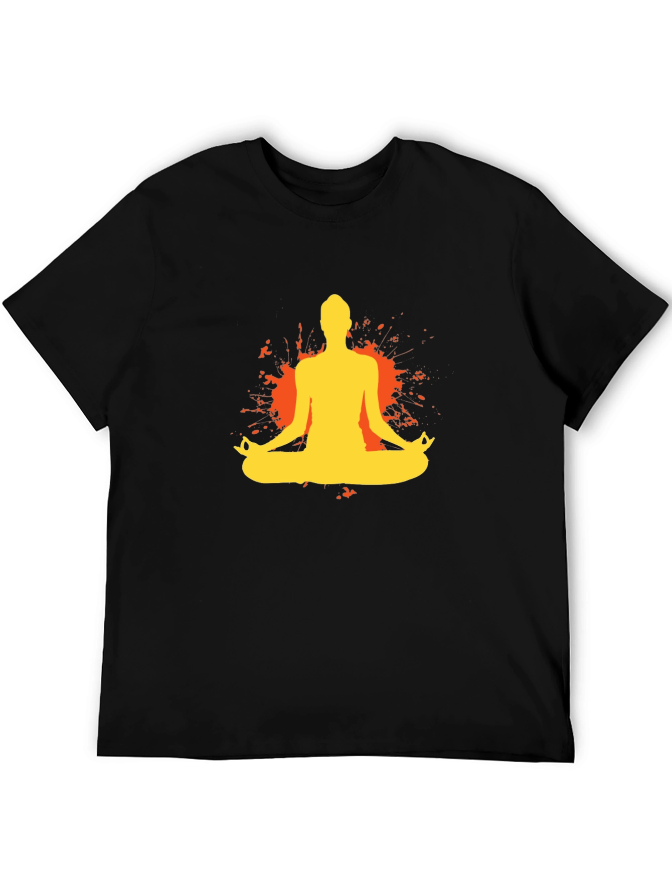 Yoga Meditation T-Shirt - Black Tee