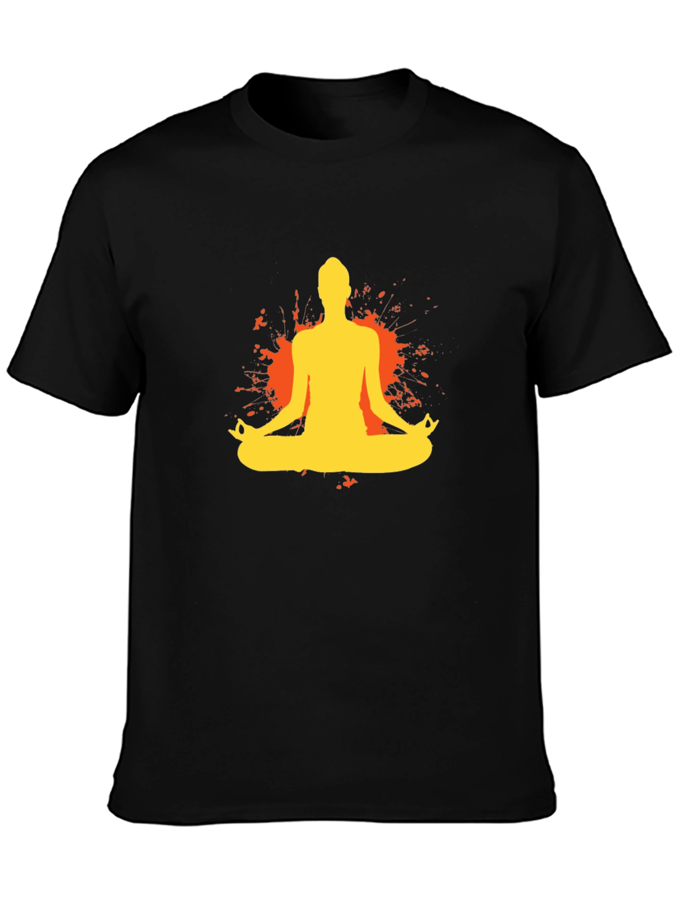 Yoga Meditation T-Shirt - Black Tee