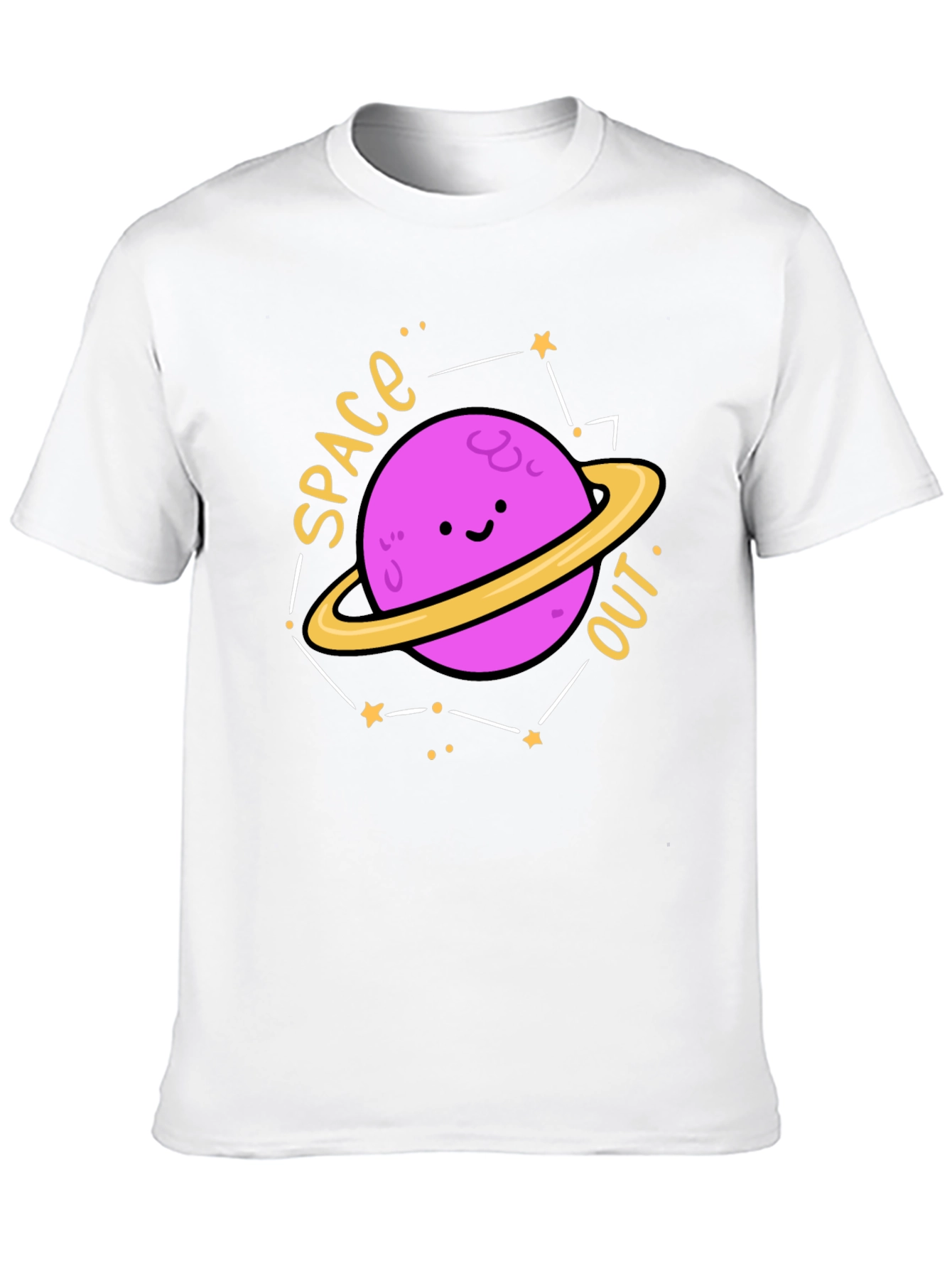 Space Out Planet Graphic Tee - Black