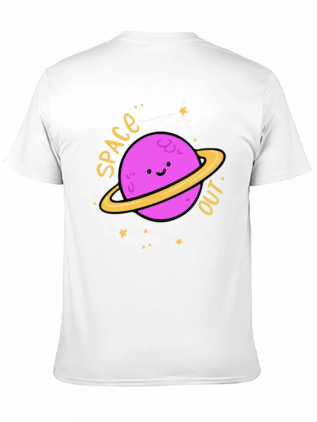 Space Out Planet Graphic Tee - Black