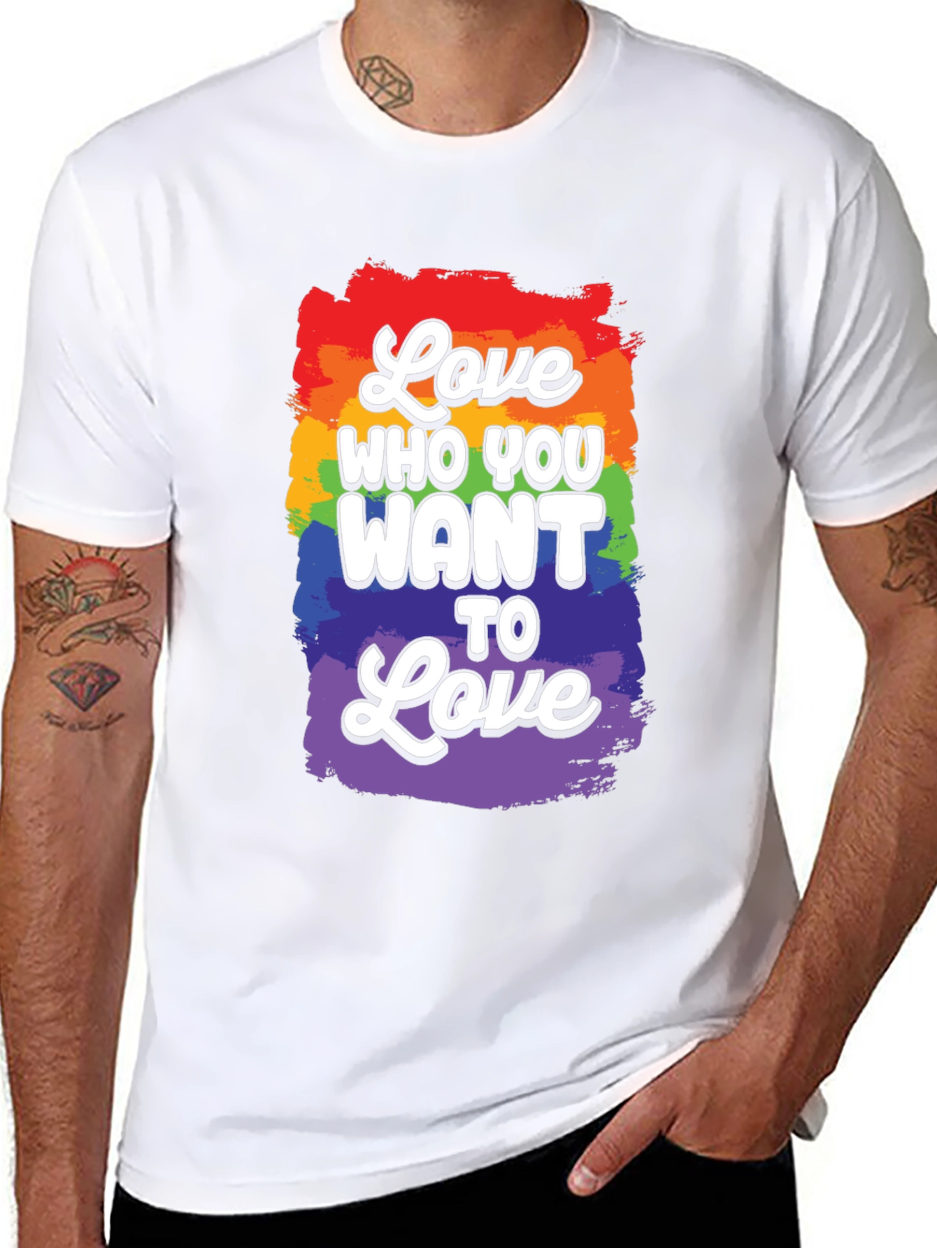 Love Who You Want To Love Graphic Tee