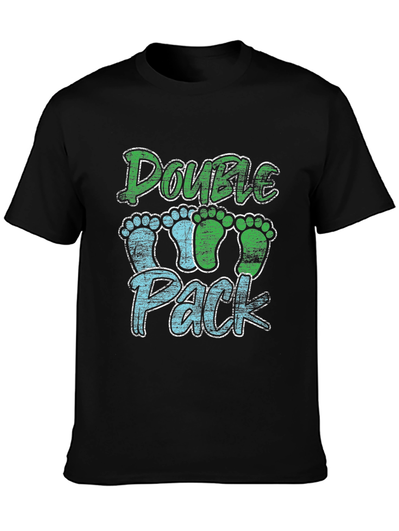 Double Pack Baby Footprints T-Shirt