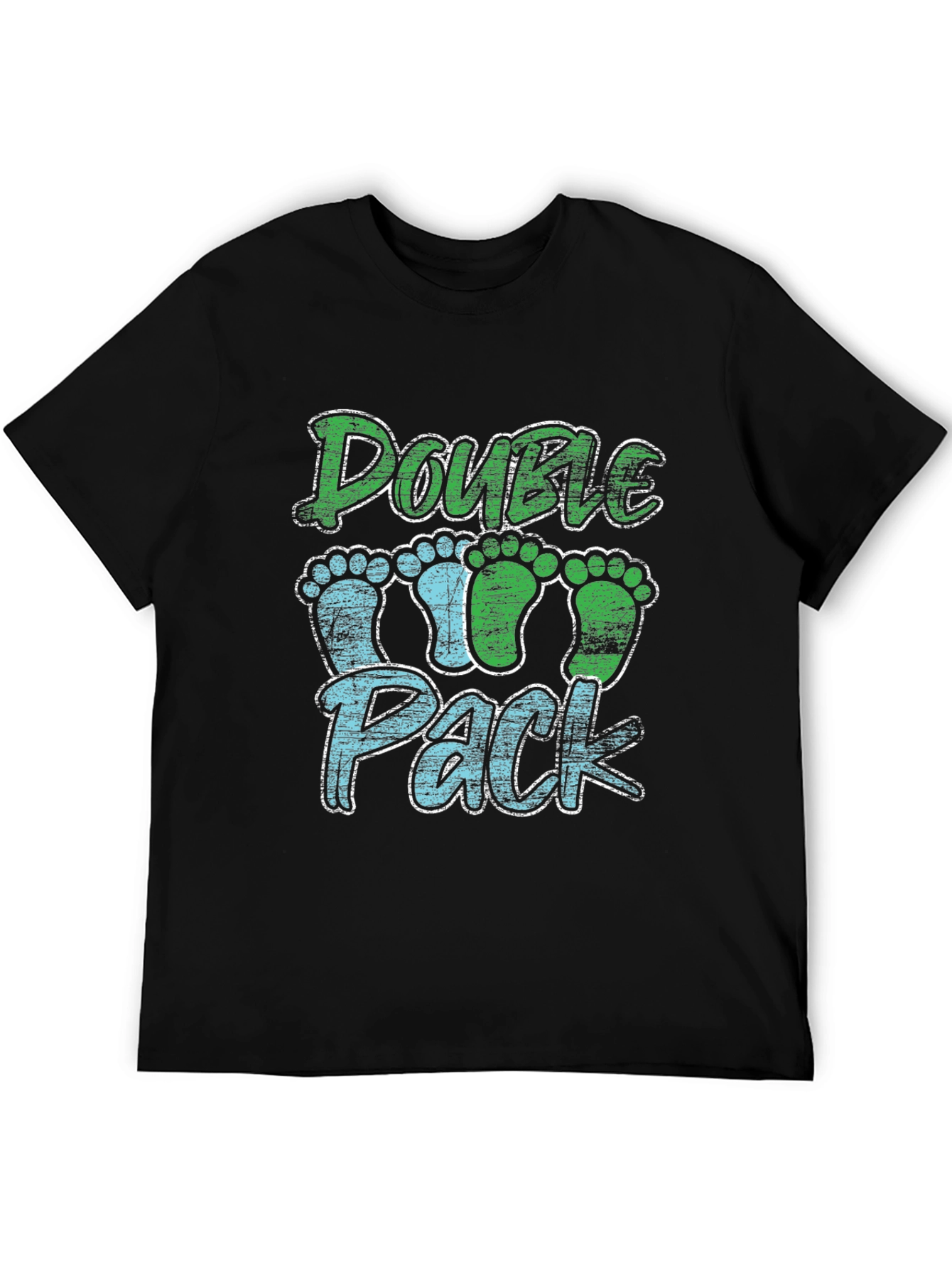 Double Pack Baby Footprints T-Shirt
