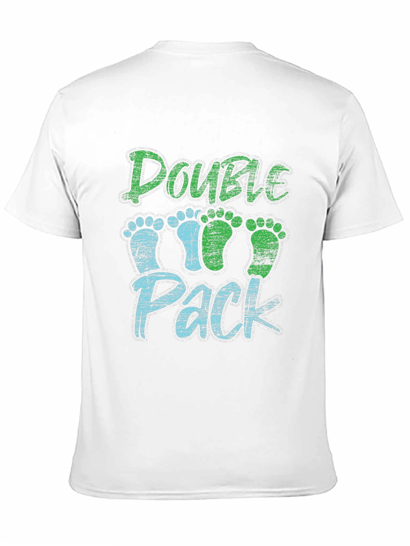 Double Pack Baby Footprints T-Shirt