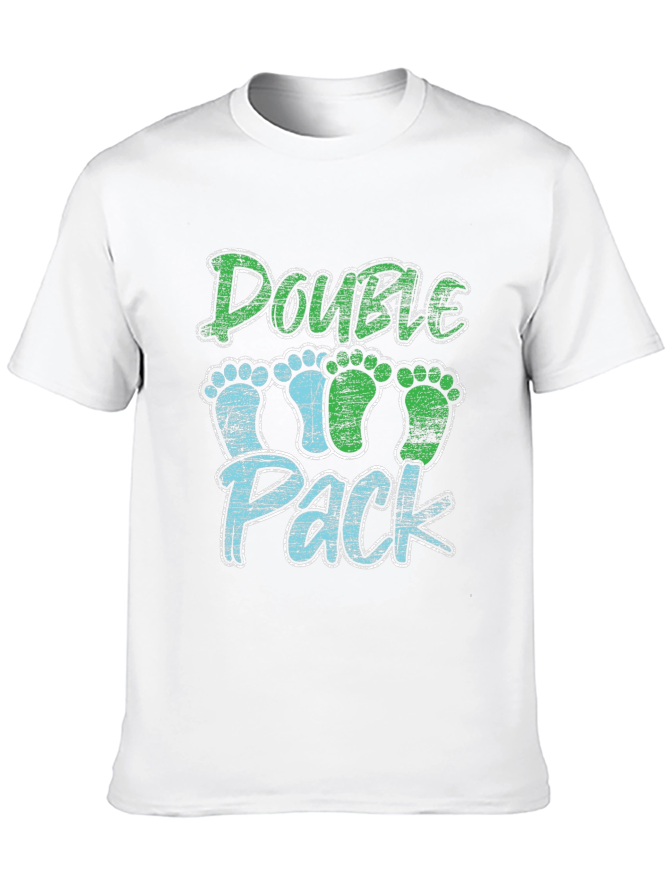 Double Pack Baby Footprints T-Shirt