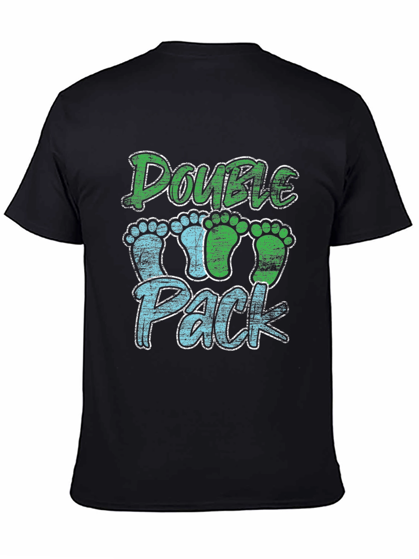 Double Pack Baby Footprints T-Shirt