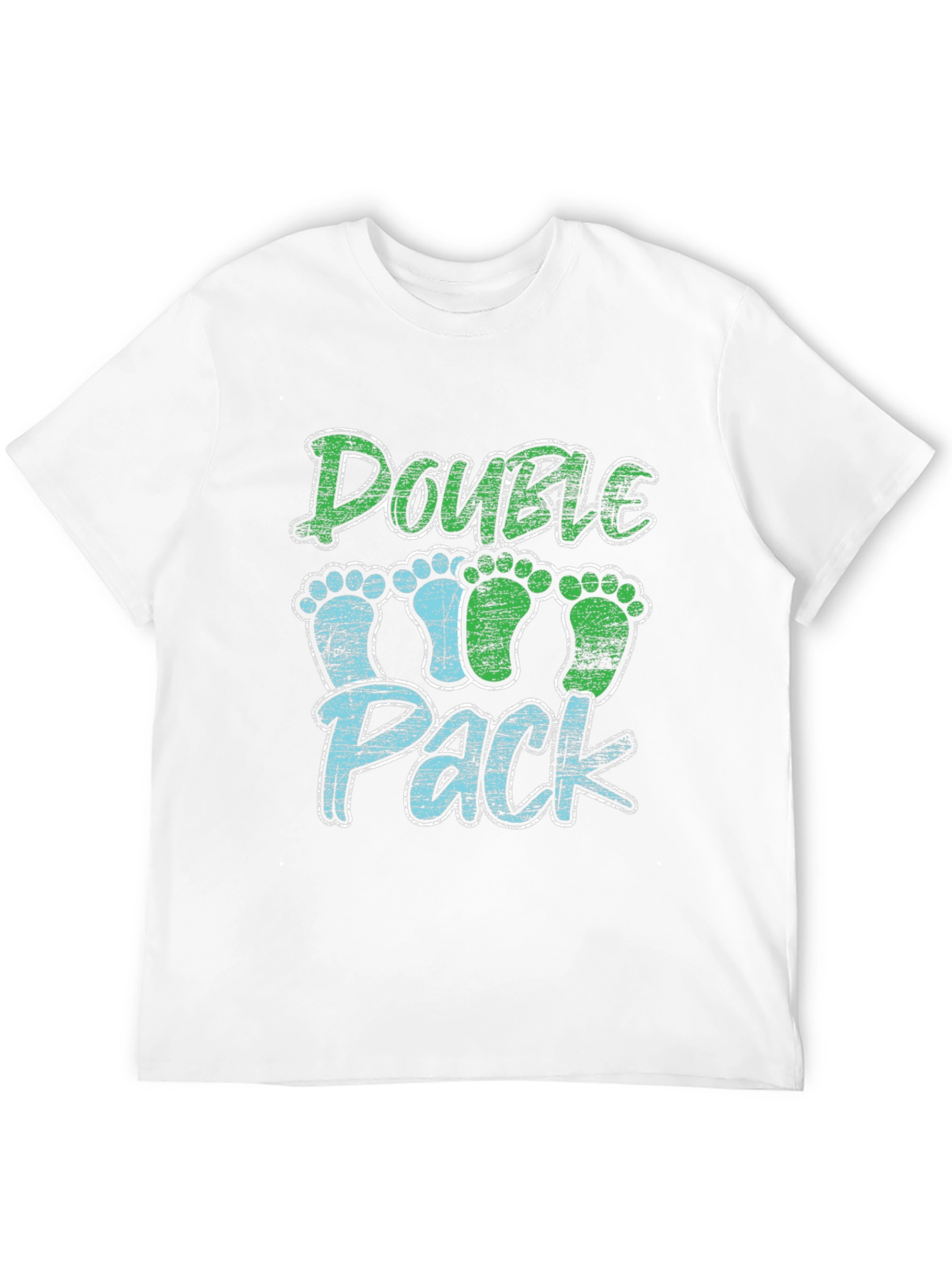 Double Pack Baby Footprints T-Shirt