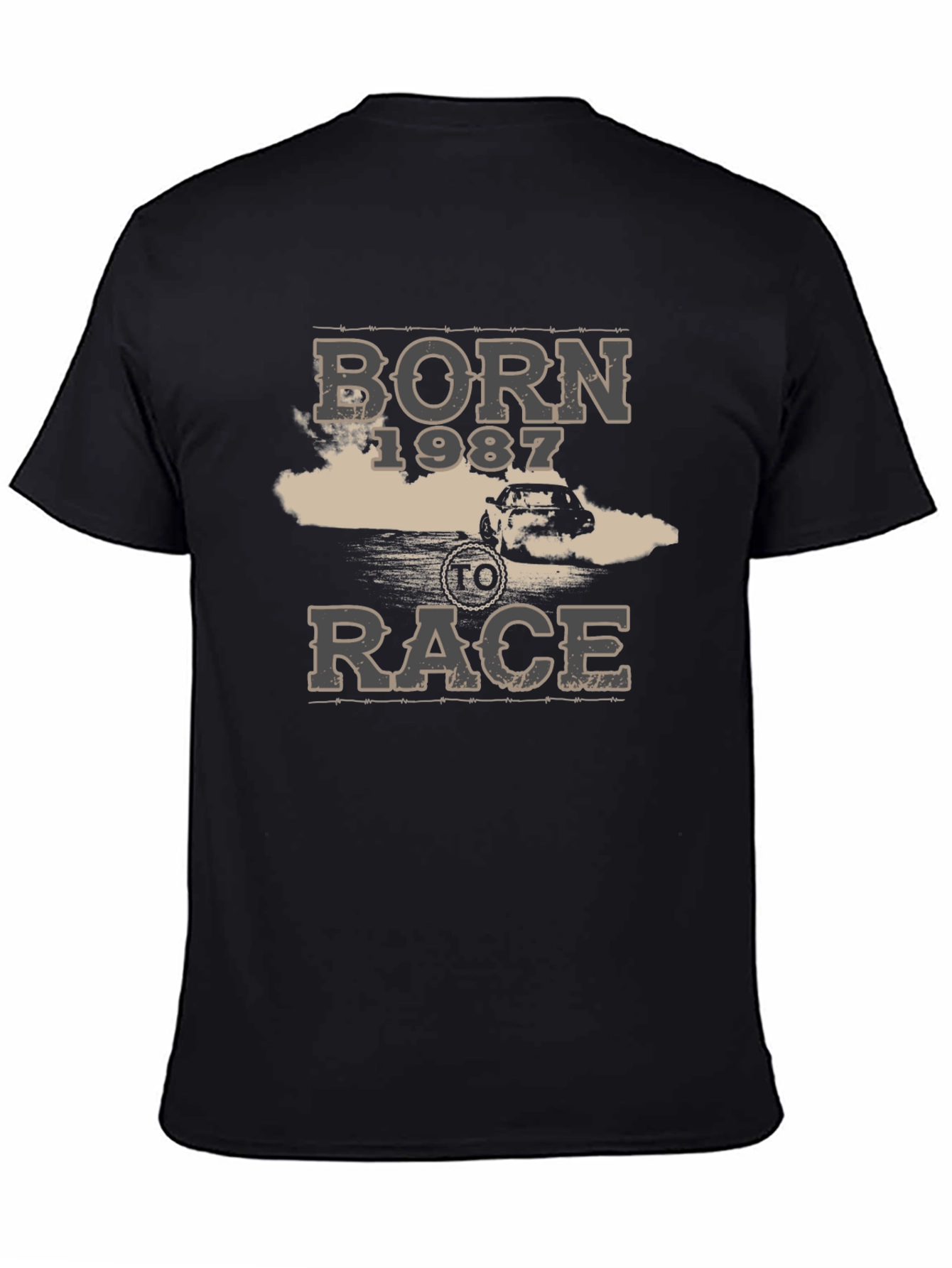 Born 1987 To Race Black T-Shirt