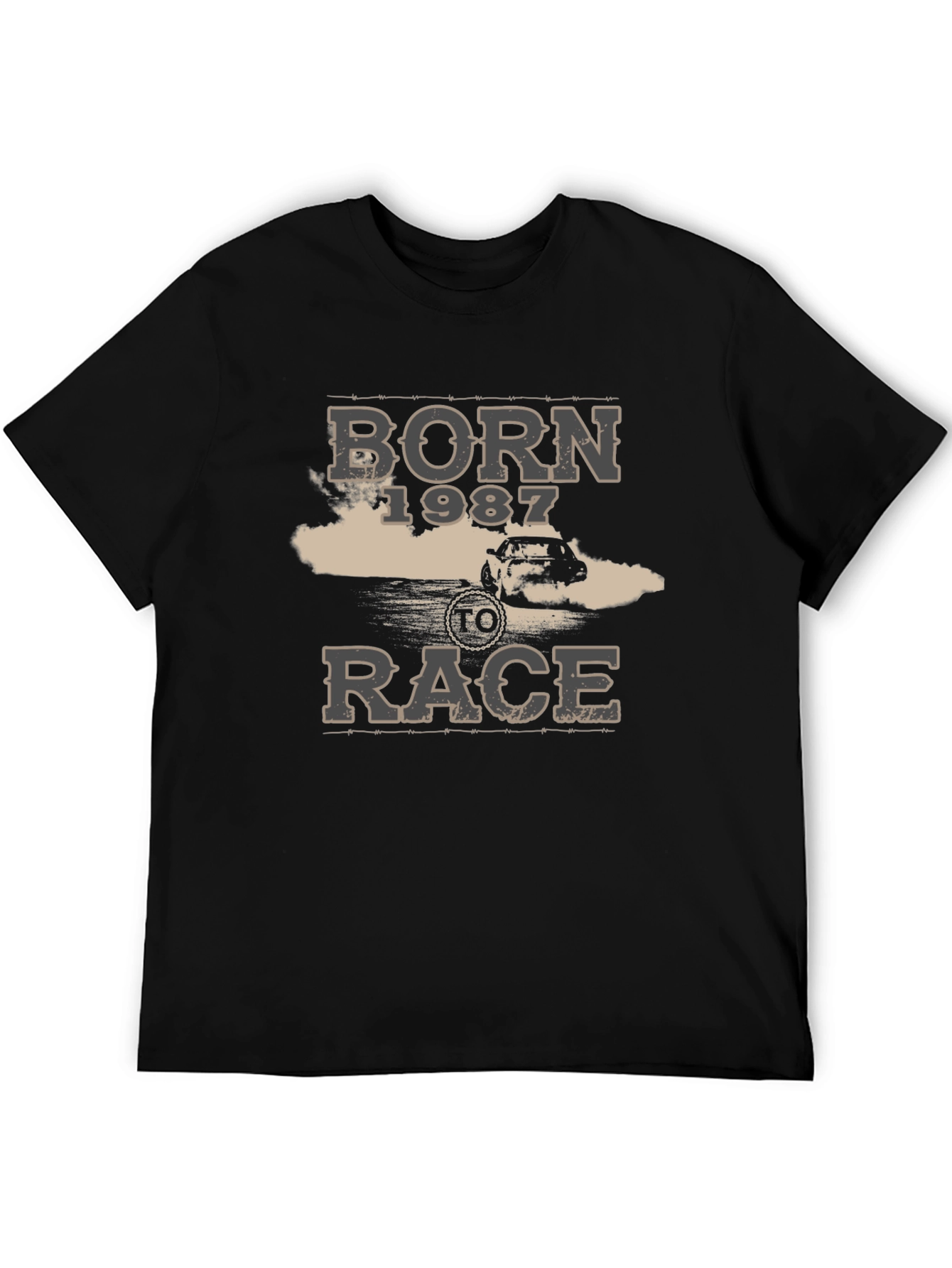 Born 1987 To Race Black T-Shirt