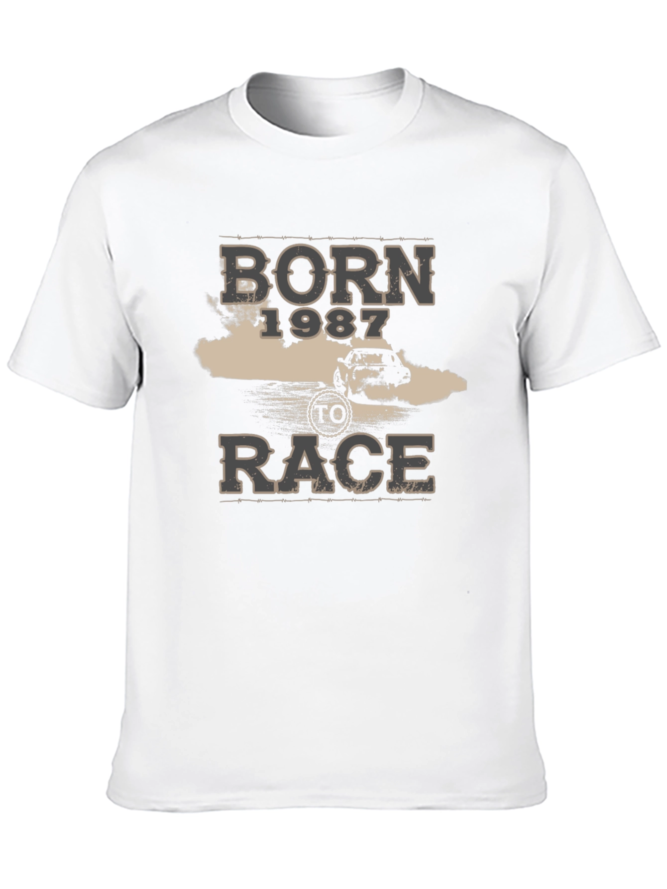 Born 1987 To Race Black T-Shirt