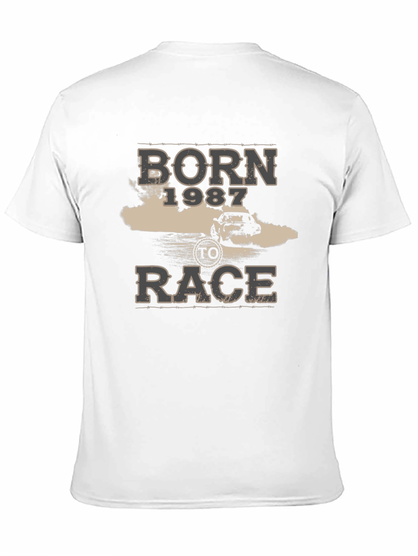 Born 1987 To Race Black T-Shirt