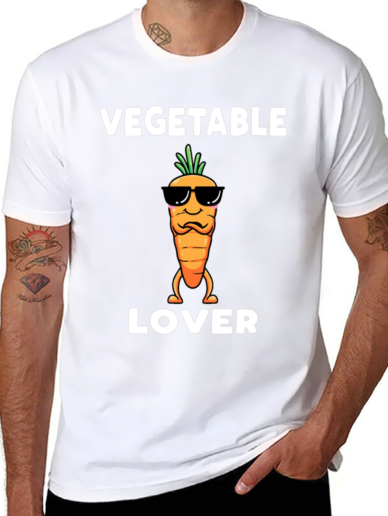 Vegetable Lover T-Shirt - Funny Carrot Design