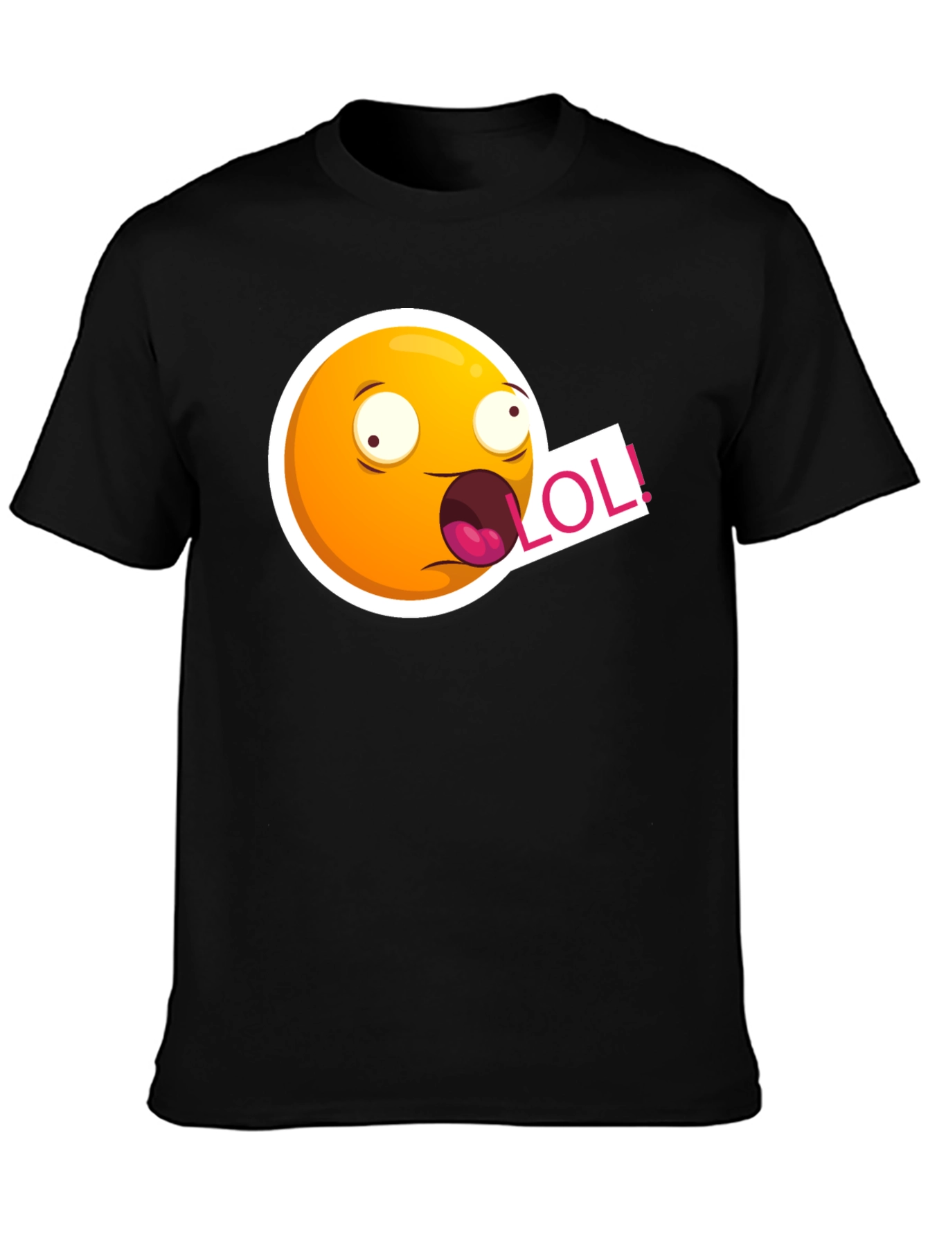 LOL Emoji T-Shirt - Black
