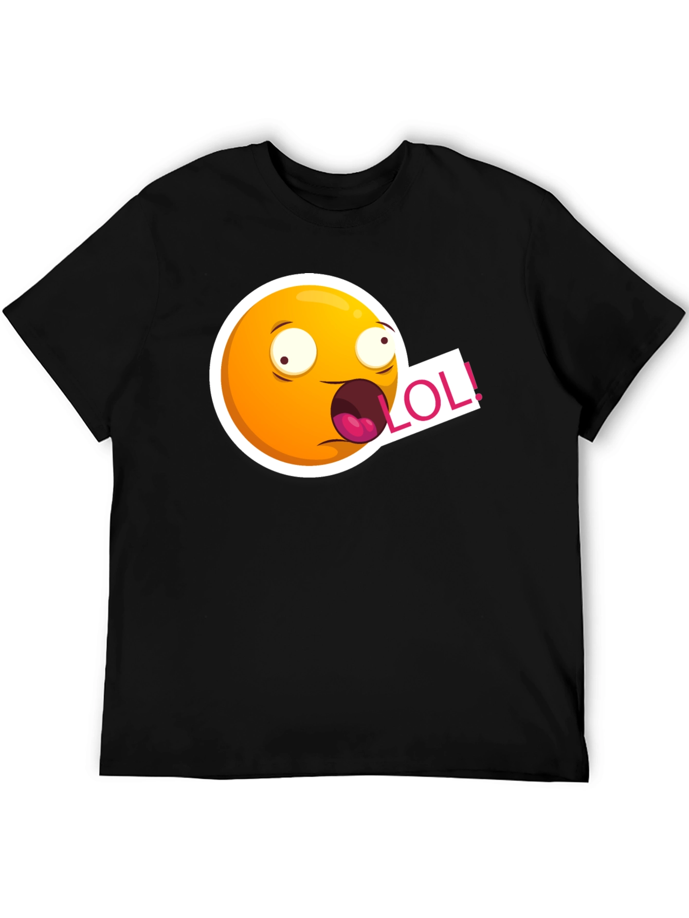 LOL Emoji T-Shirt - Black