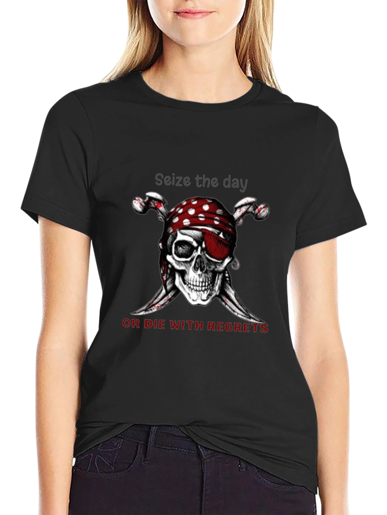 Seize the Day Skull Pirate T-Shirt