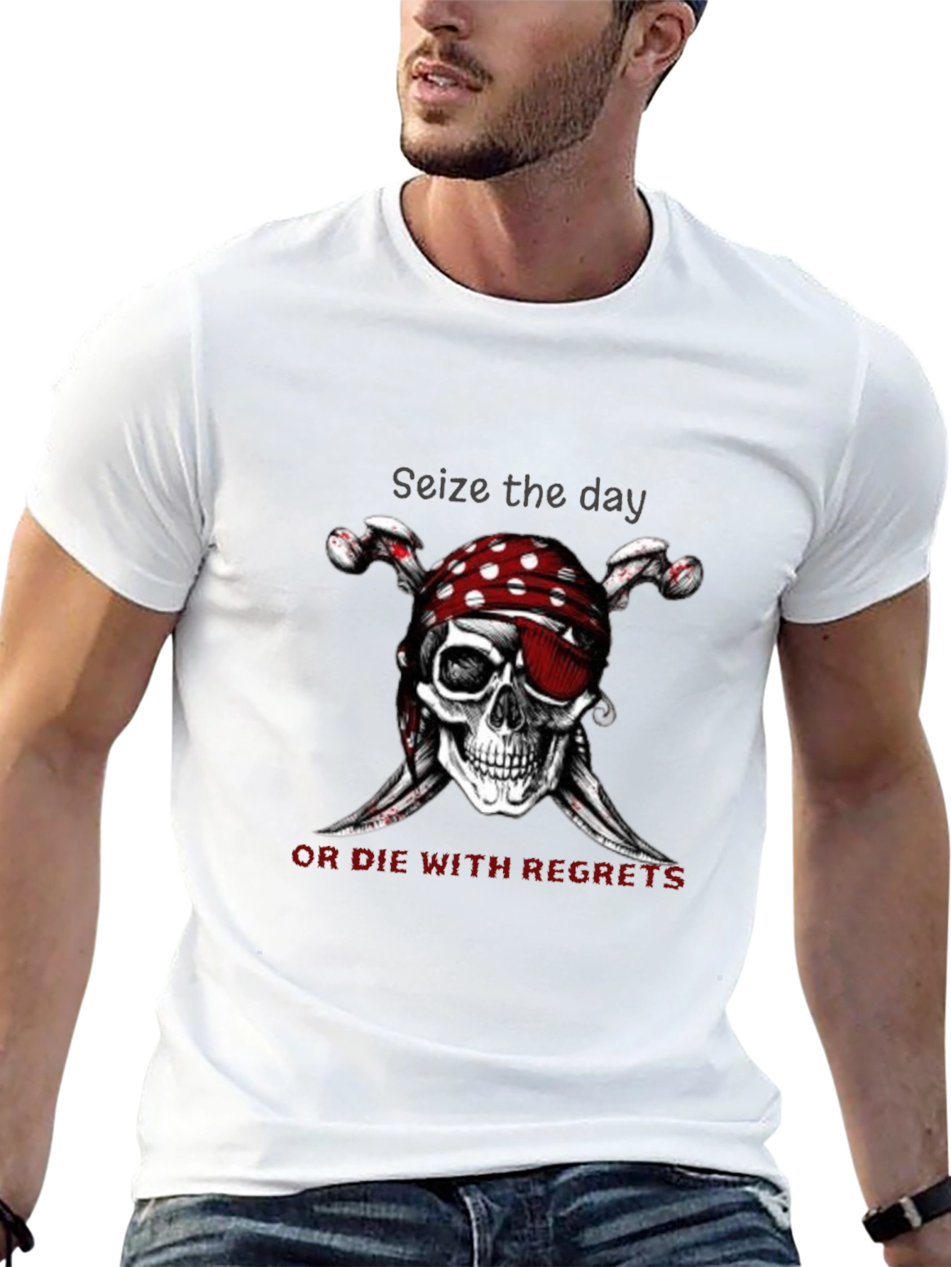 Seize the Day Skull Pirate T-Shirt