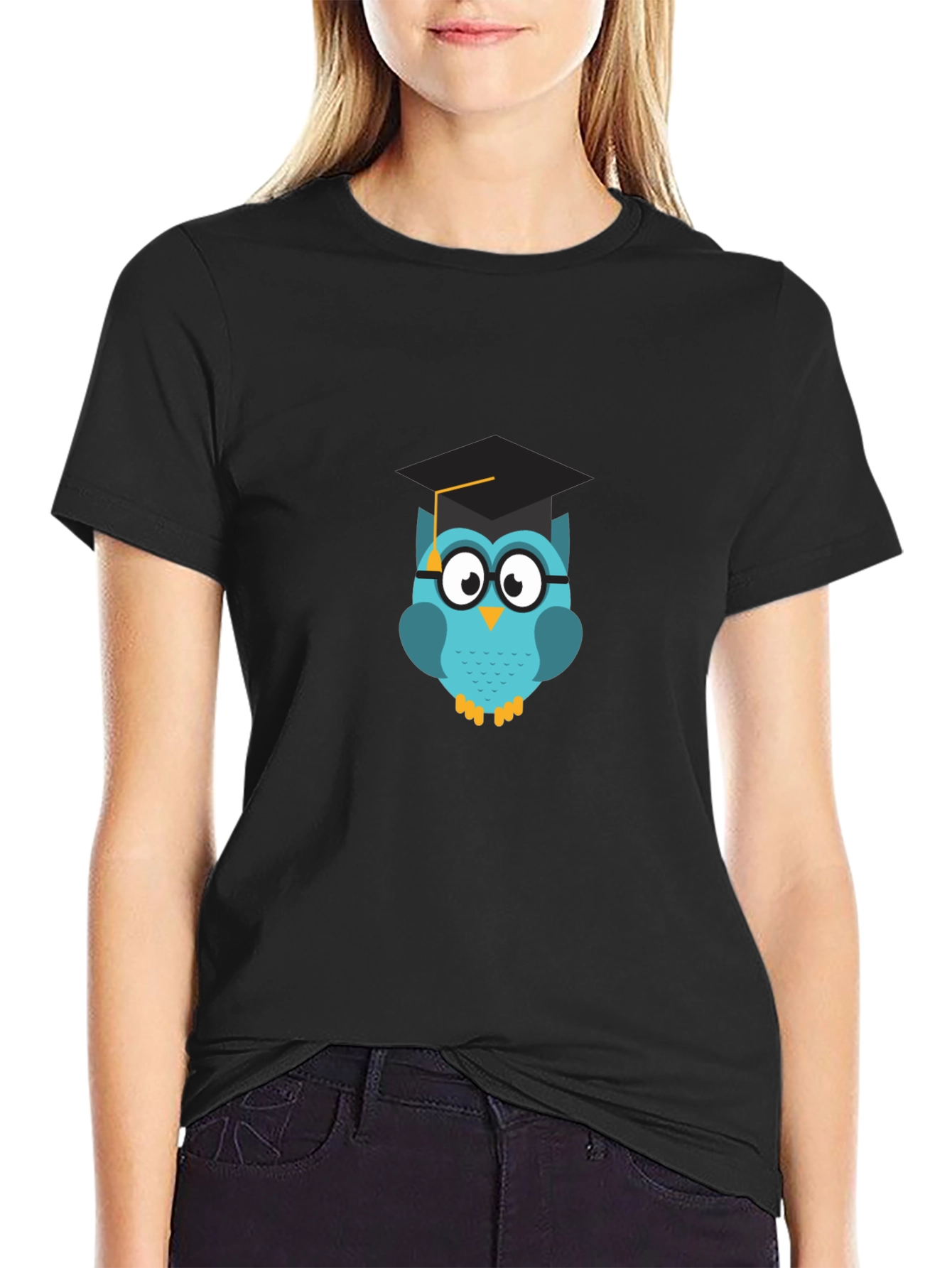 Graduation Owl T-Shirt - Black