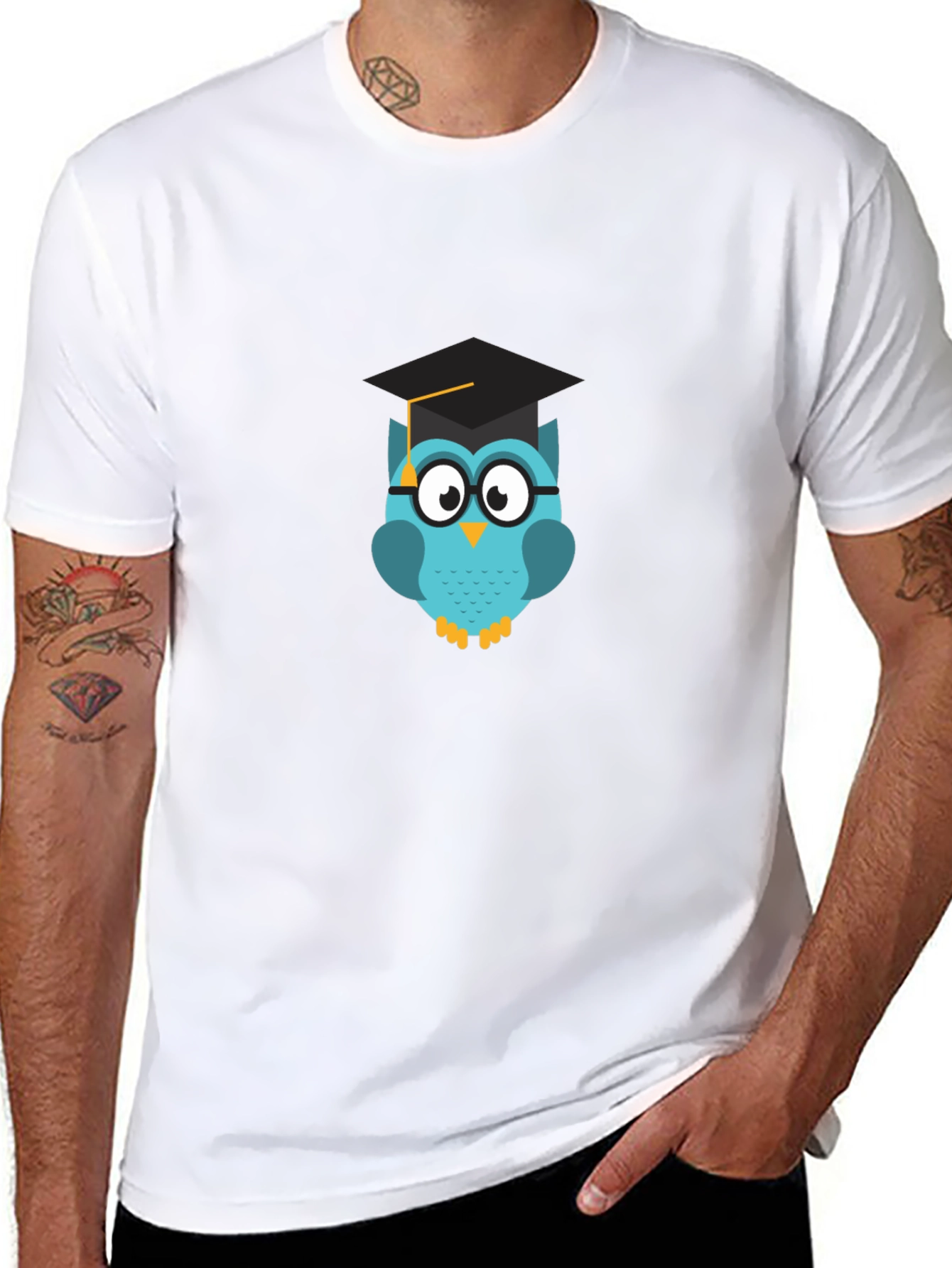 Graduation Owl T-Shirt - Black