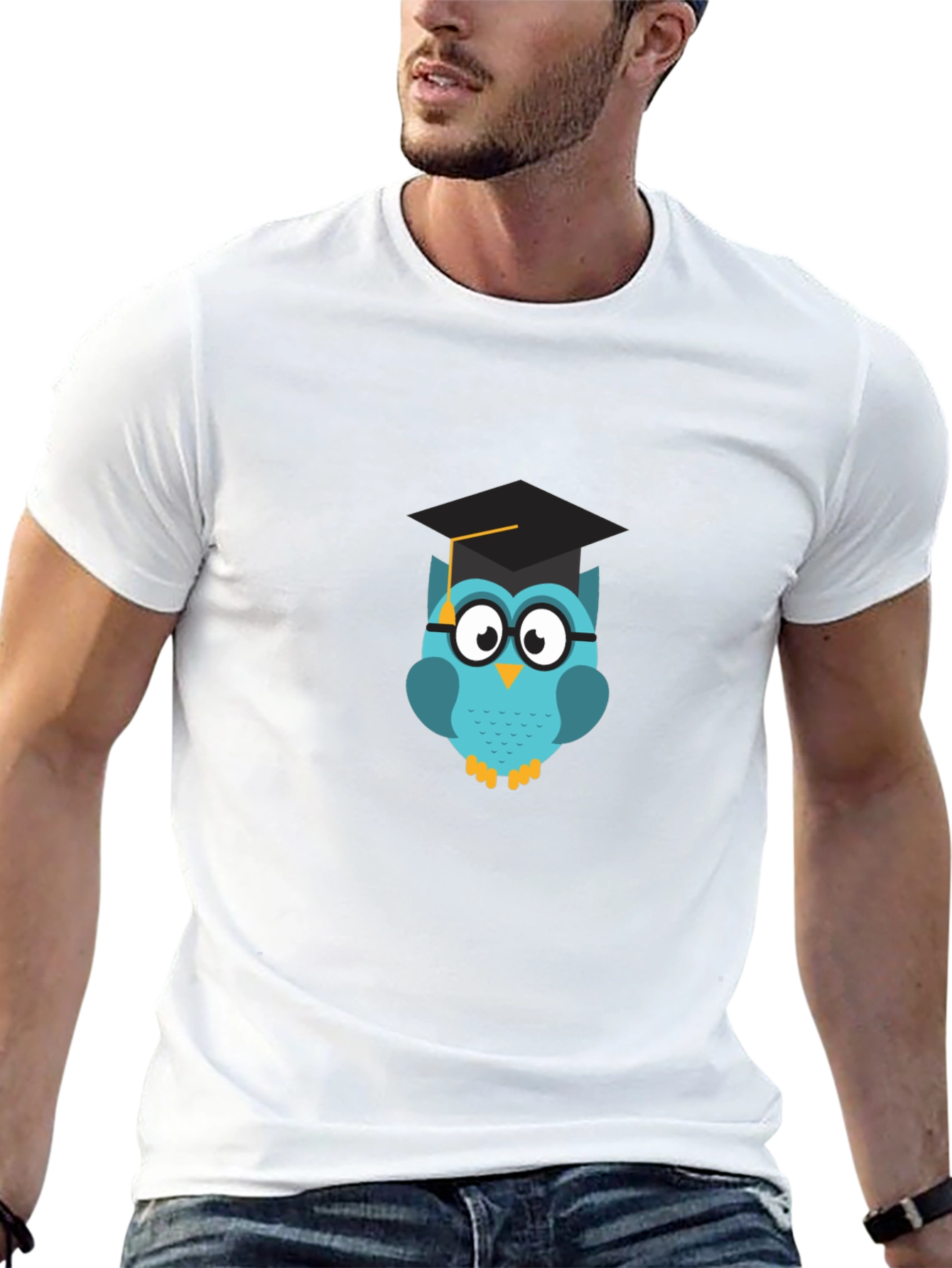 Graduation Owl T-Shirt - Black
