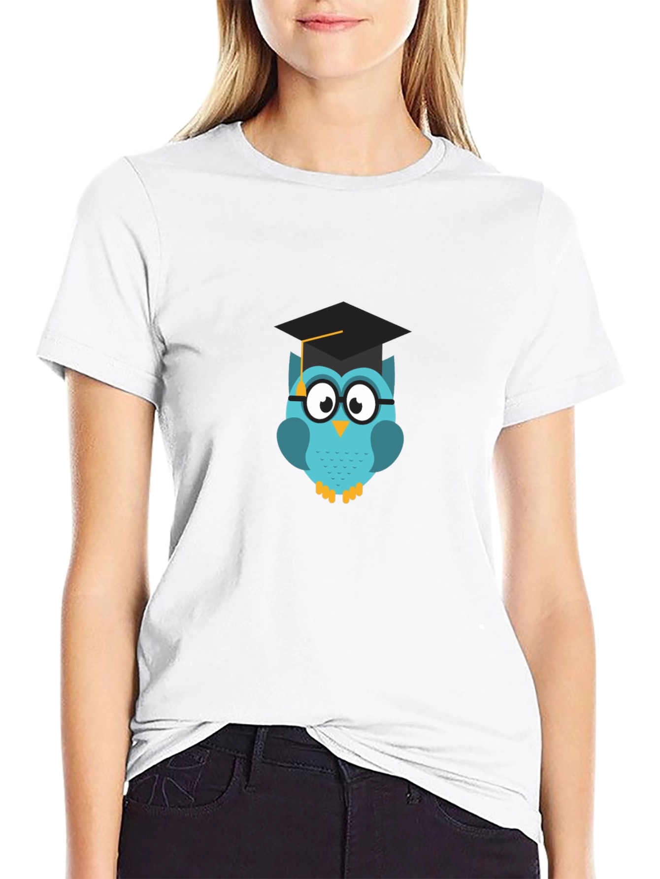Graduation Owl T-Shirt - Black