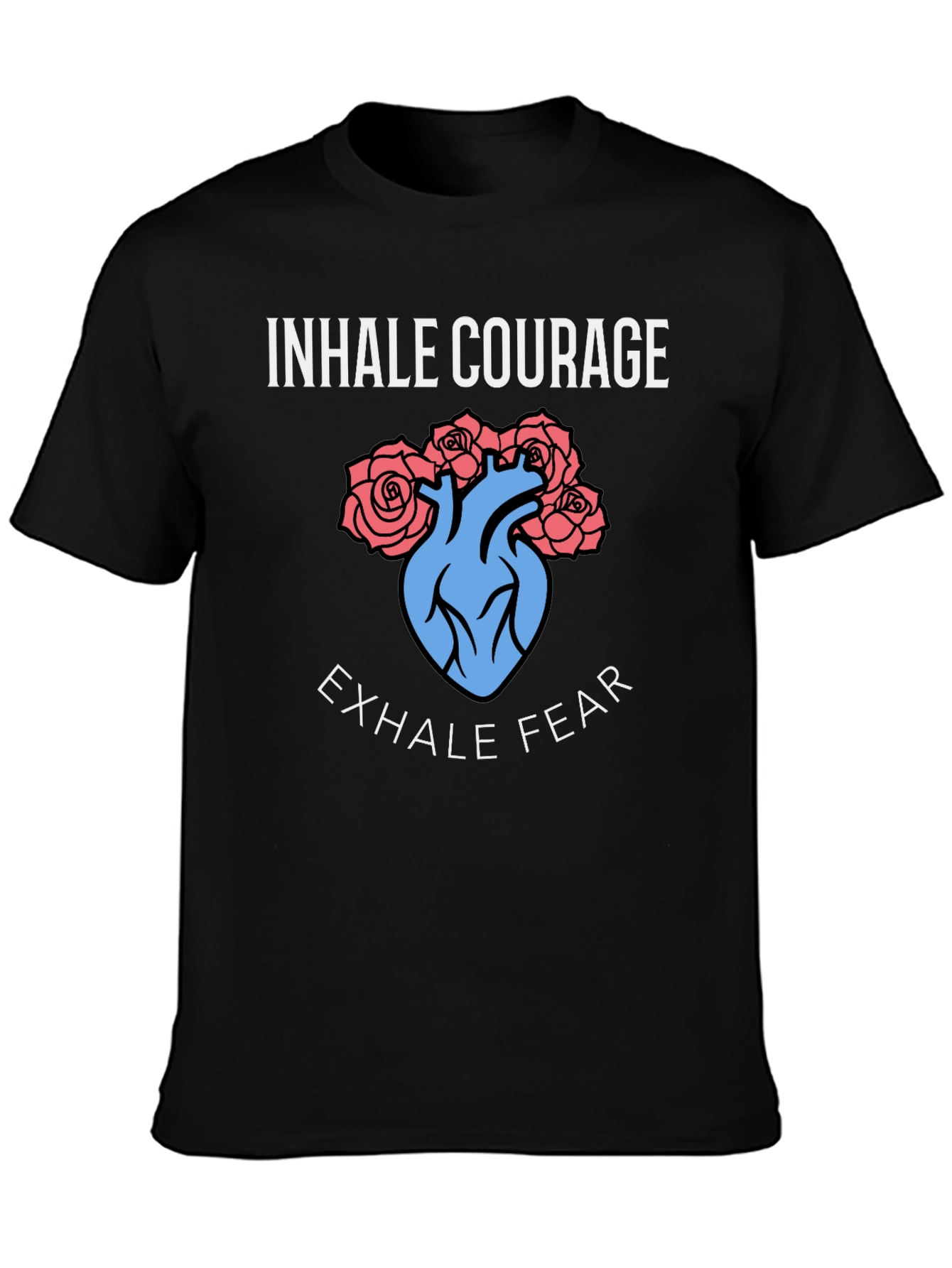Inhale Courage Exhale Fear Graphic Tee