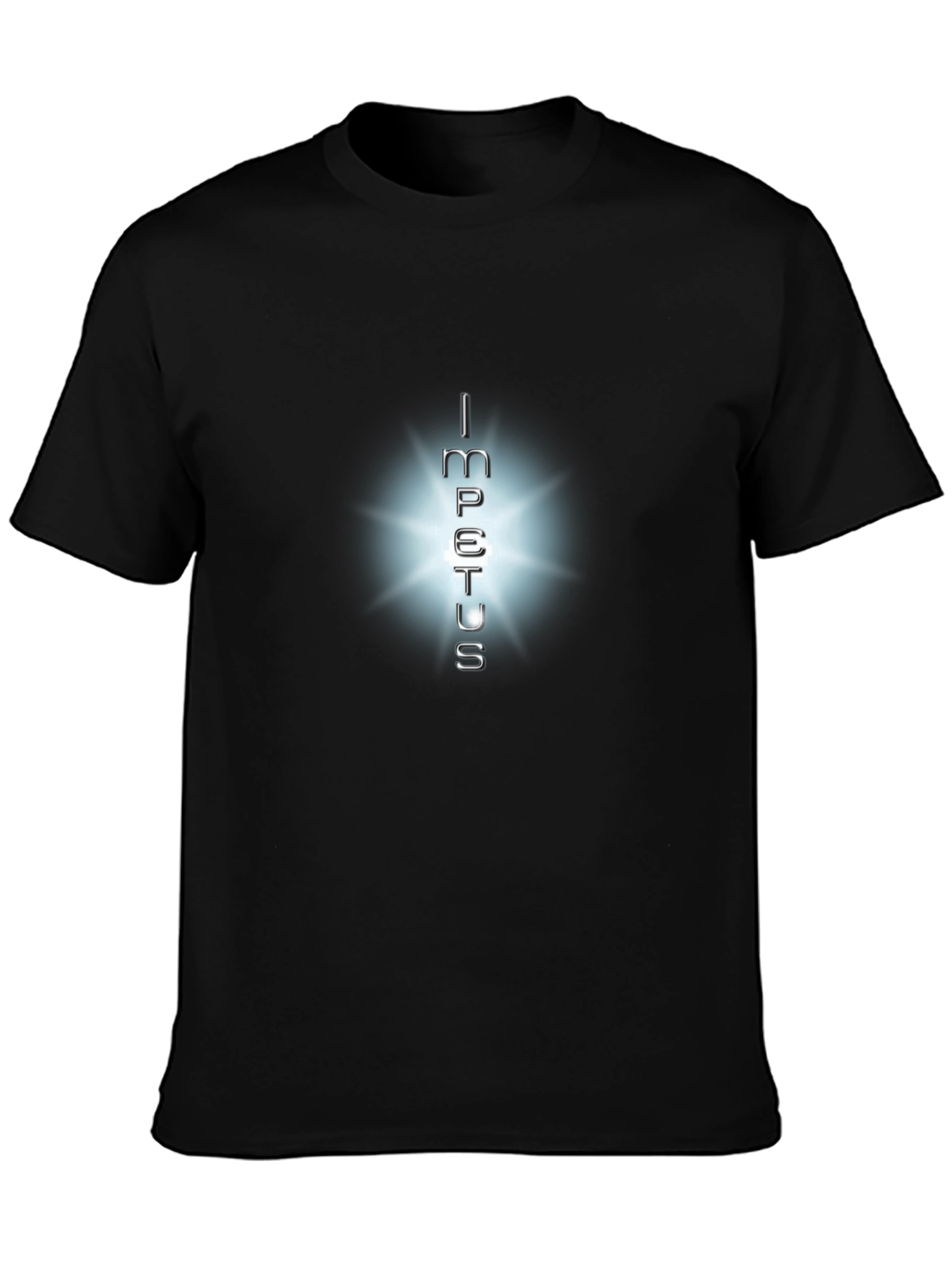 Impetus Graphic Tee: Soft Black Cotton T-Shirt