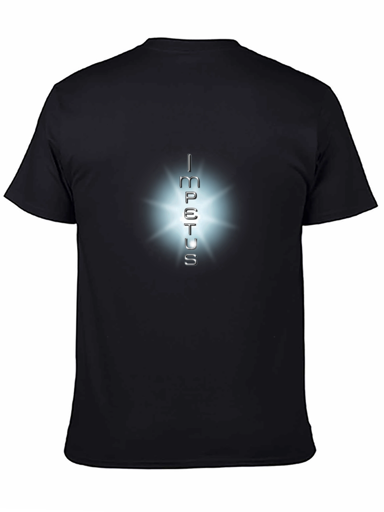 Impetus Graphic Tee: Soft Black Cotton T-Shirt