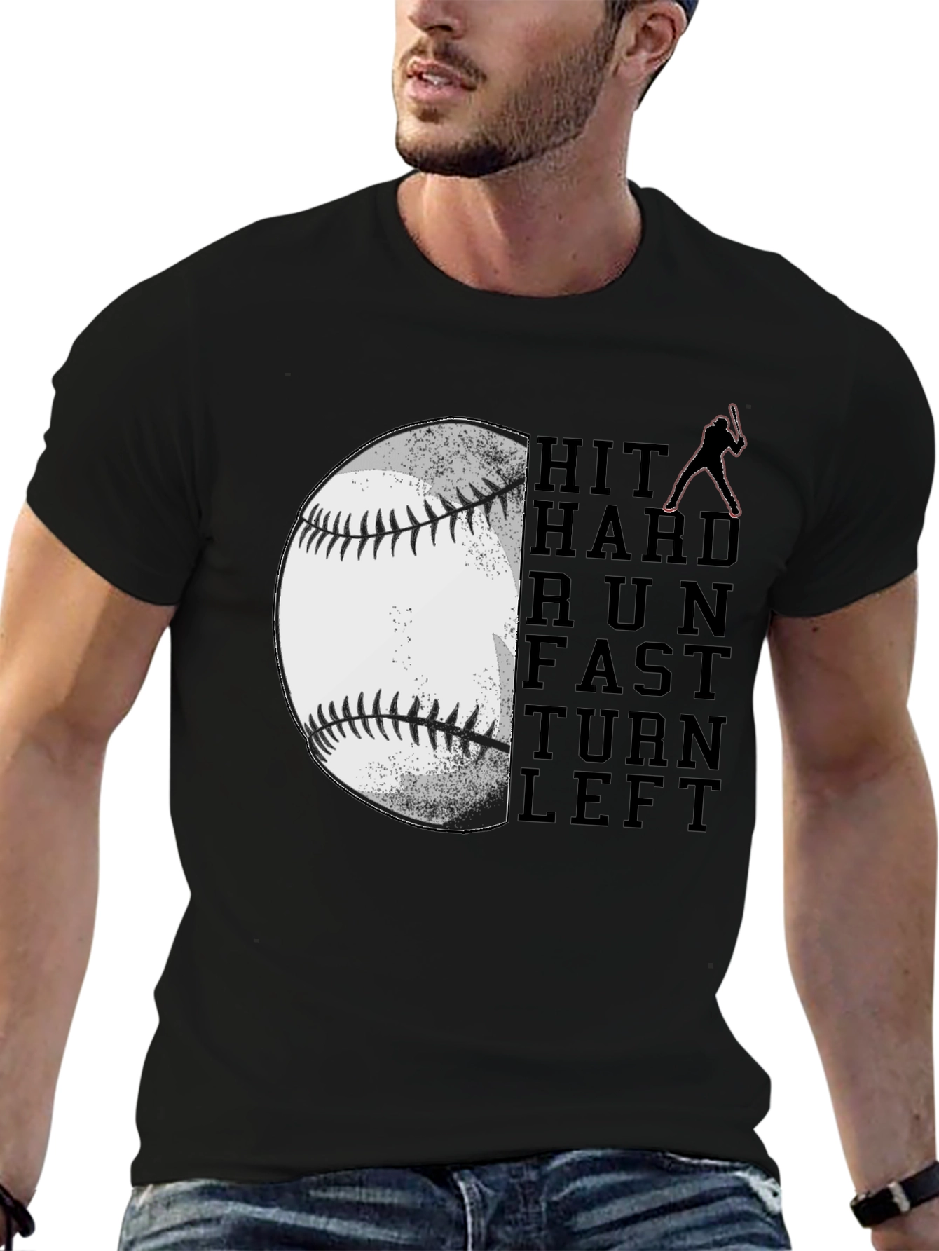 Baseball Hit Hard Run Fast T-Shirt