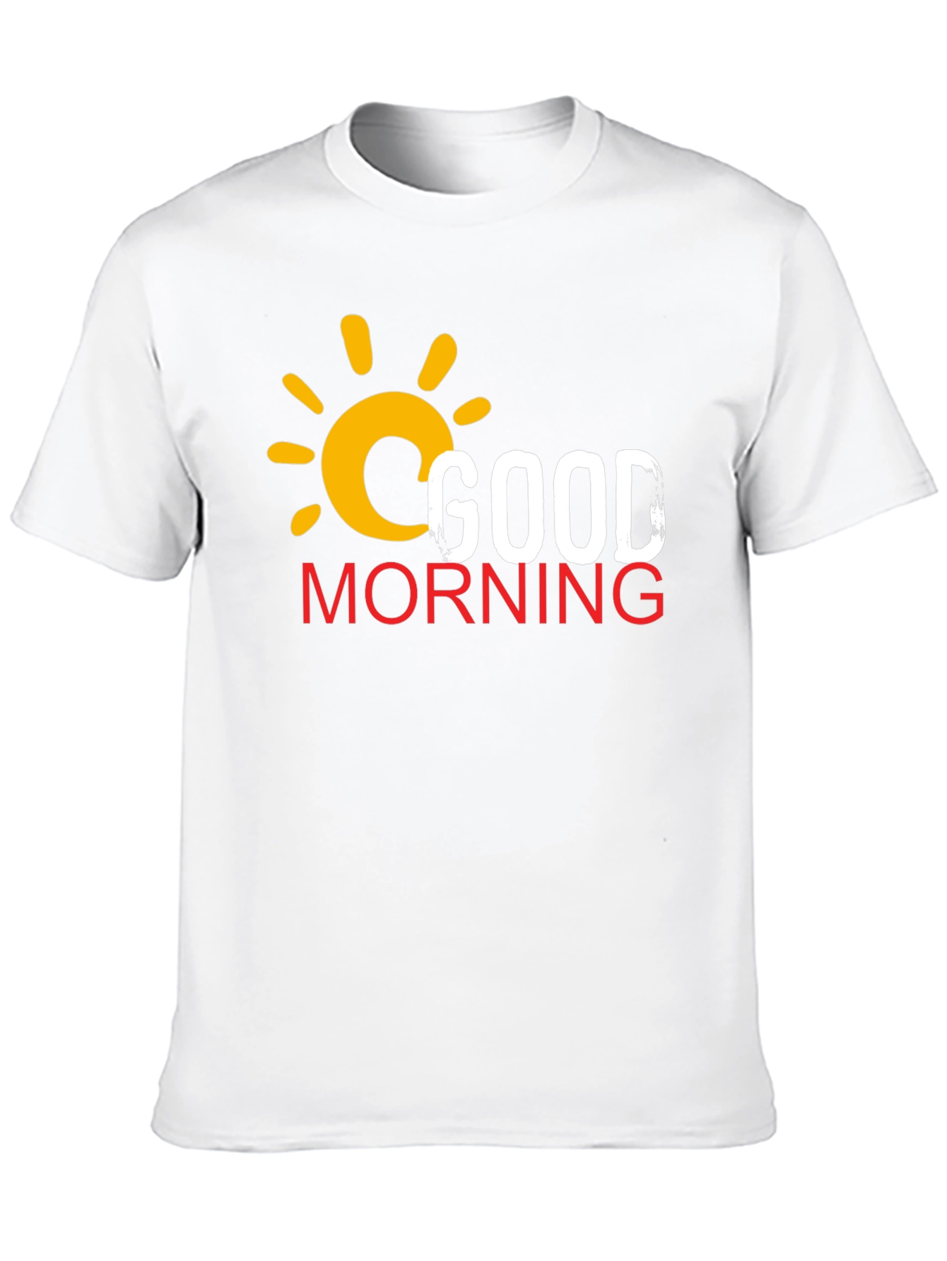 Good Morning Graphic Print Black T-Shirt