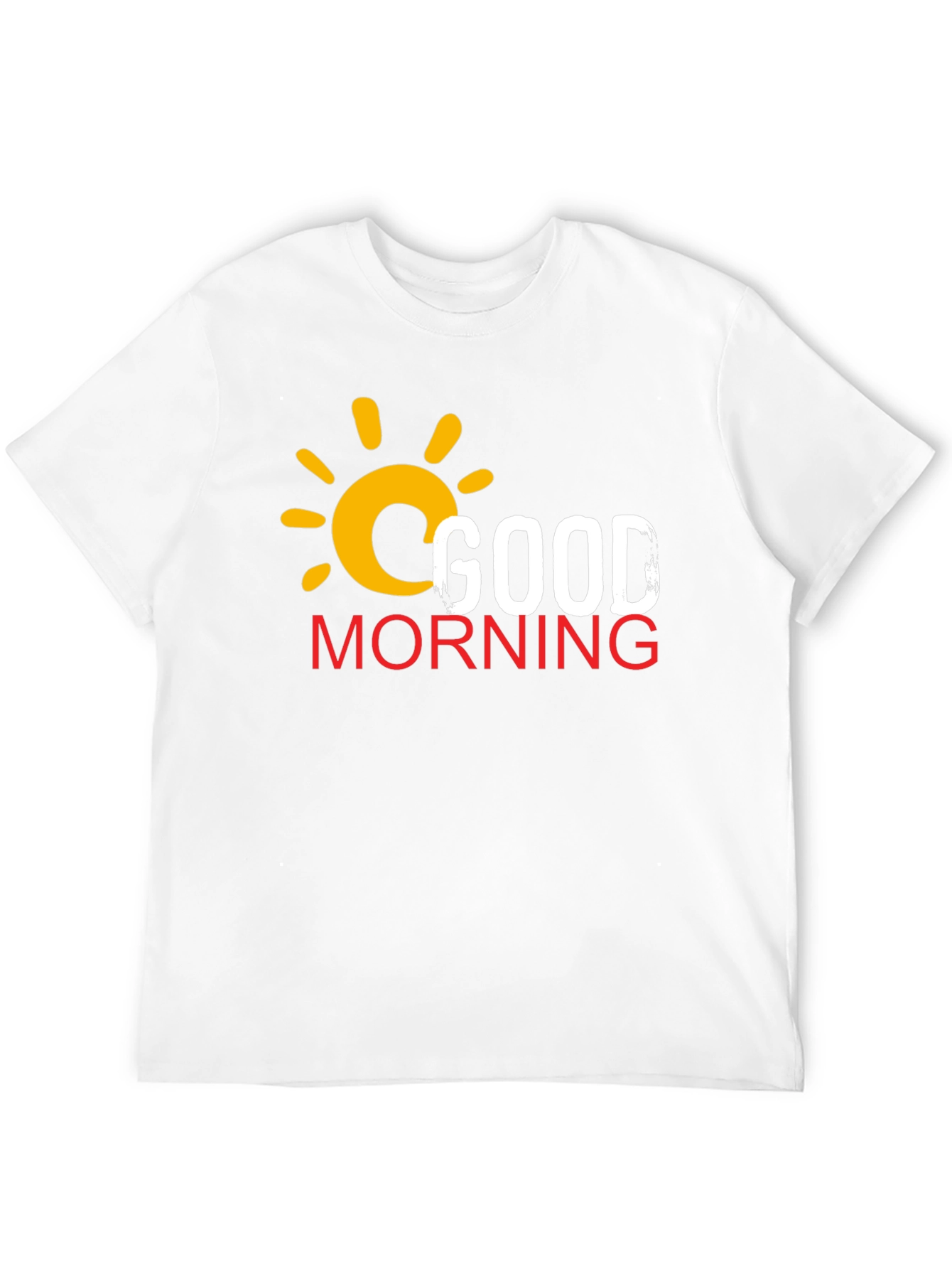 Good Morning Graphic Print Black T-Shirt