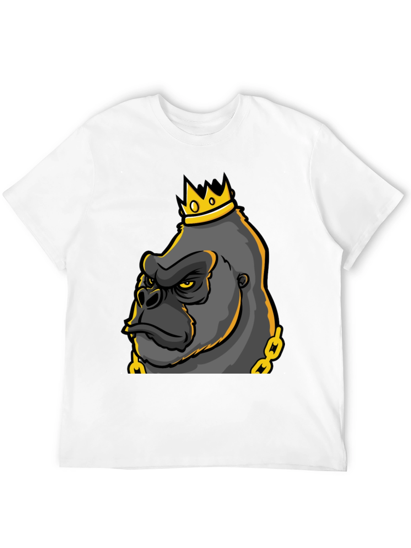 King Gorilla Graphic Tee - Black Cotton Blend