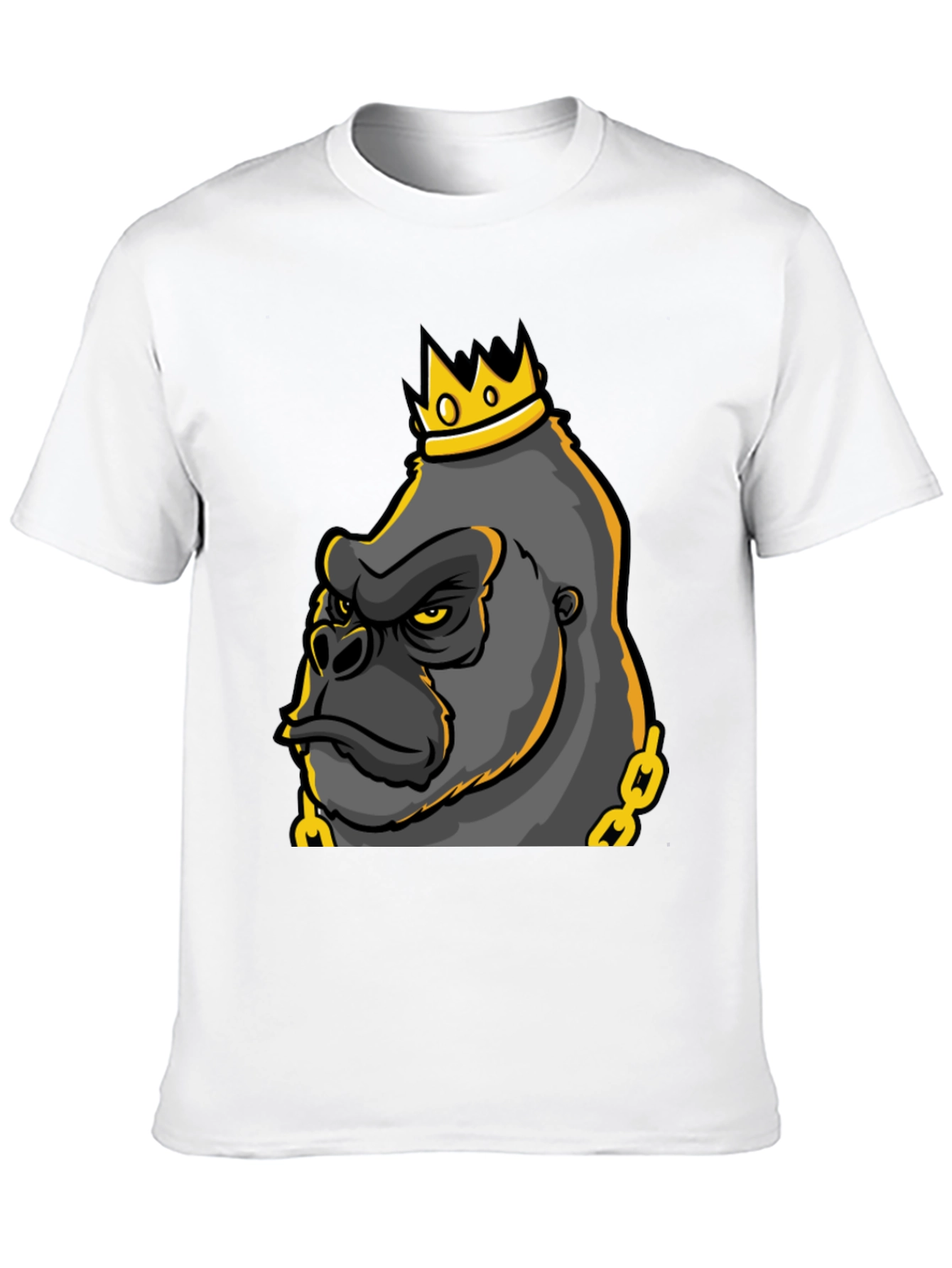 King Gorilla Graphic Tee - Black Cotton Blend