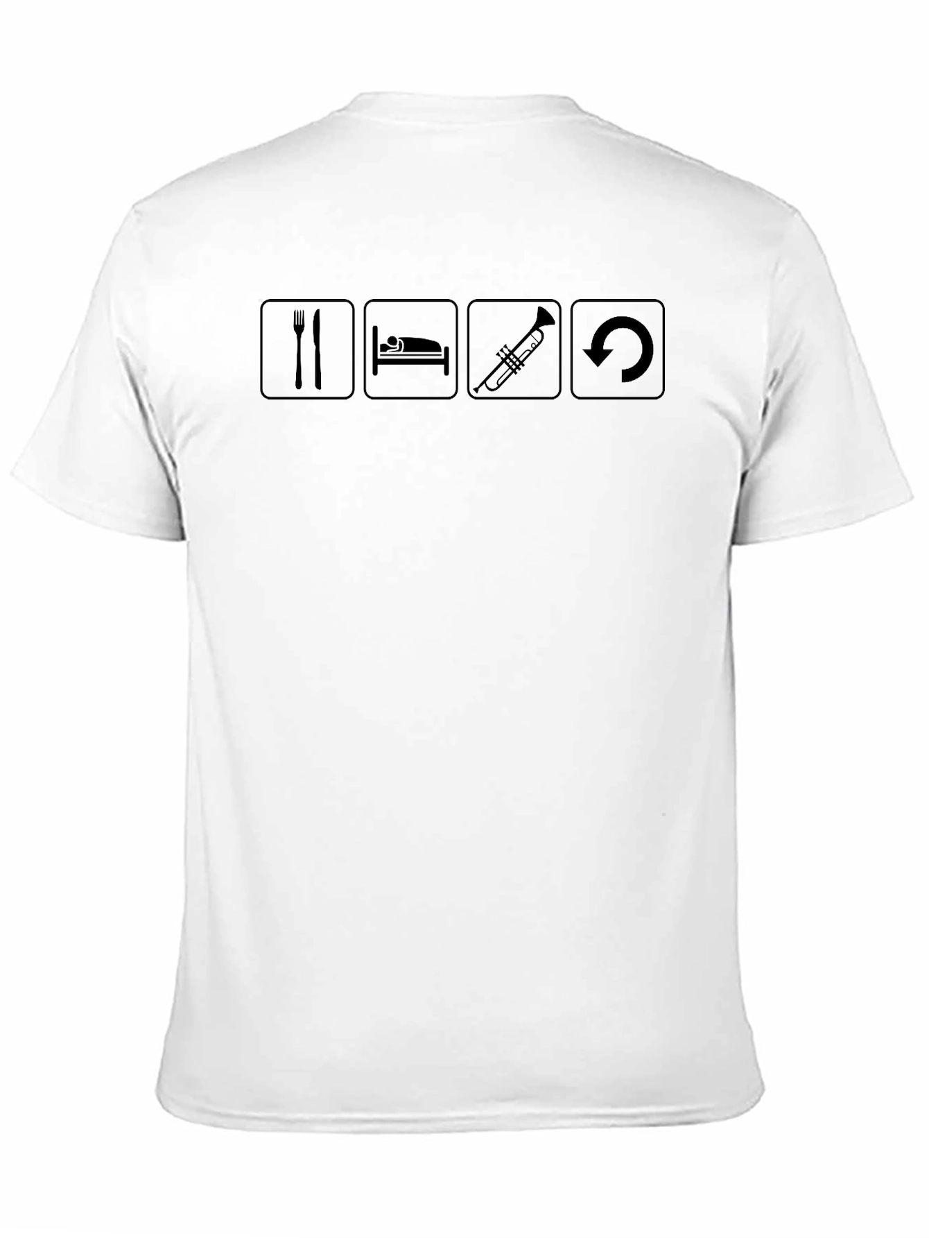 Eat Sleep Trumpet Repeat Graphic T-Shirt