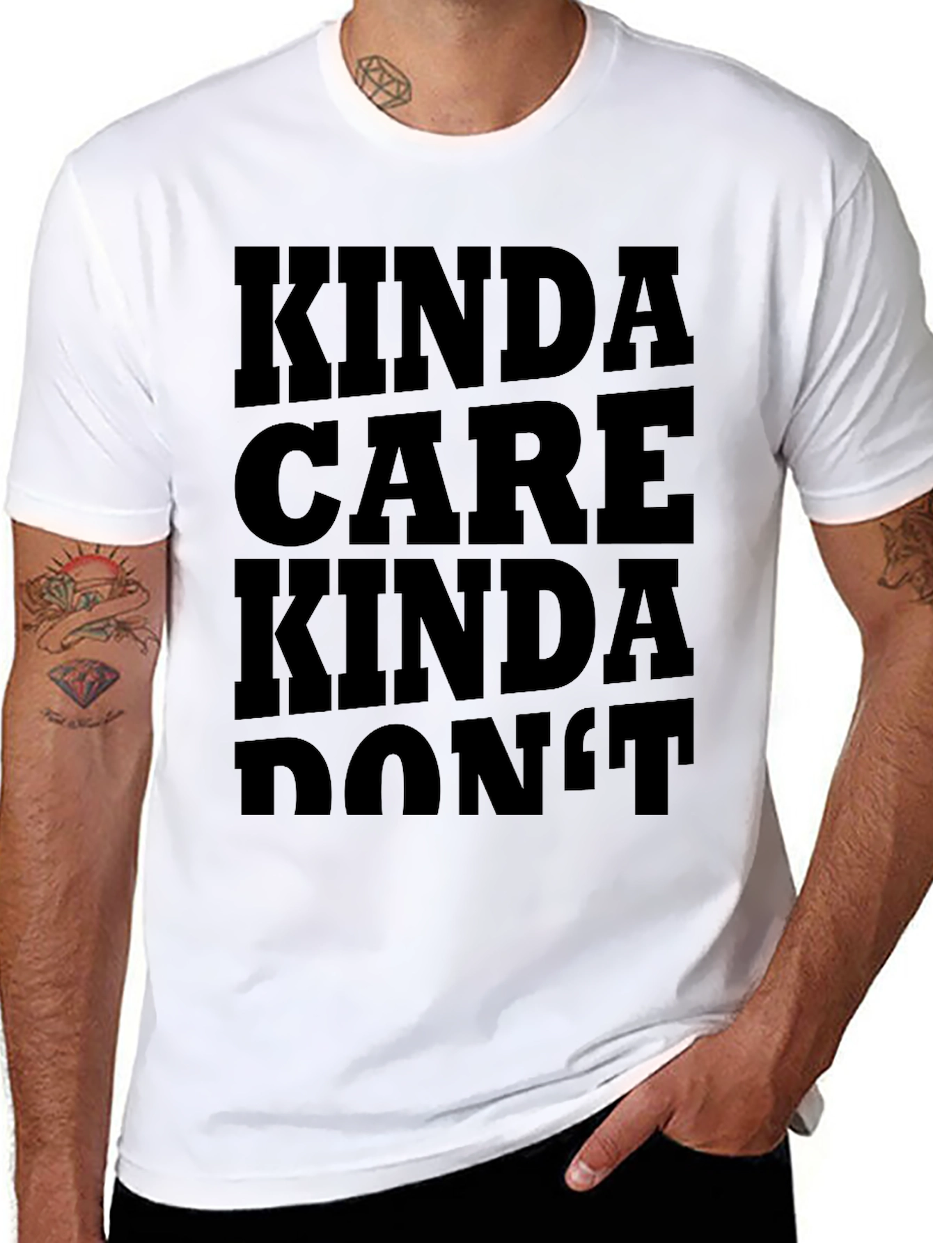 Kinda Care Kinda Dont Graphic Tee